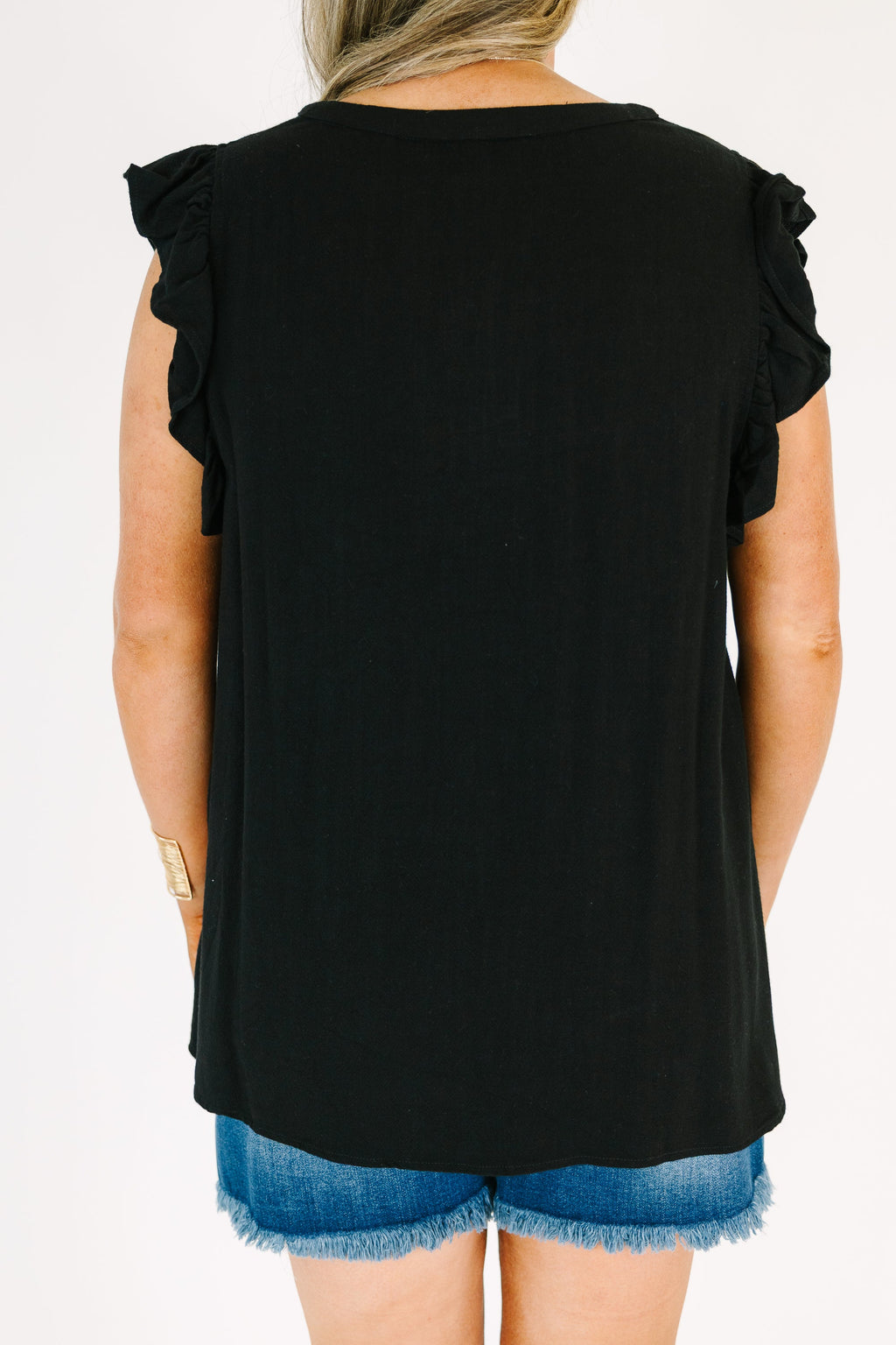 Soft Spoken Top, Black