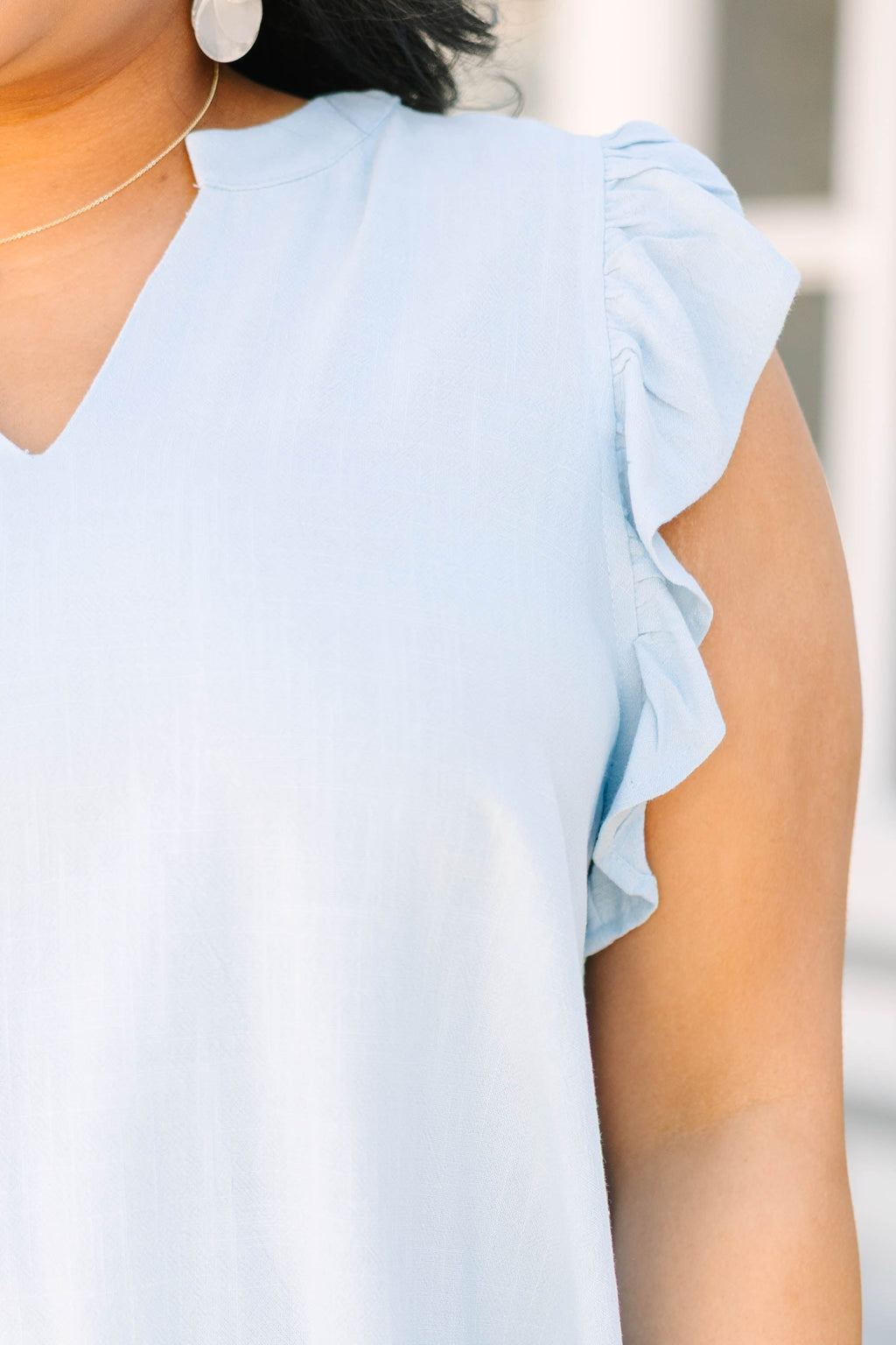 Soft Spoken Top, Blue