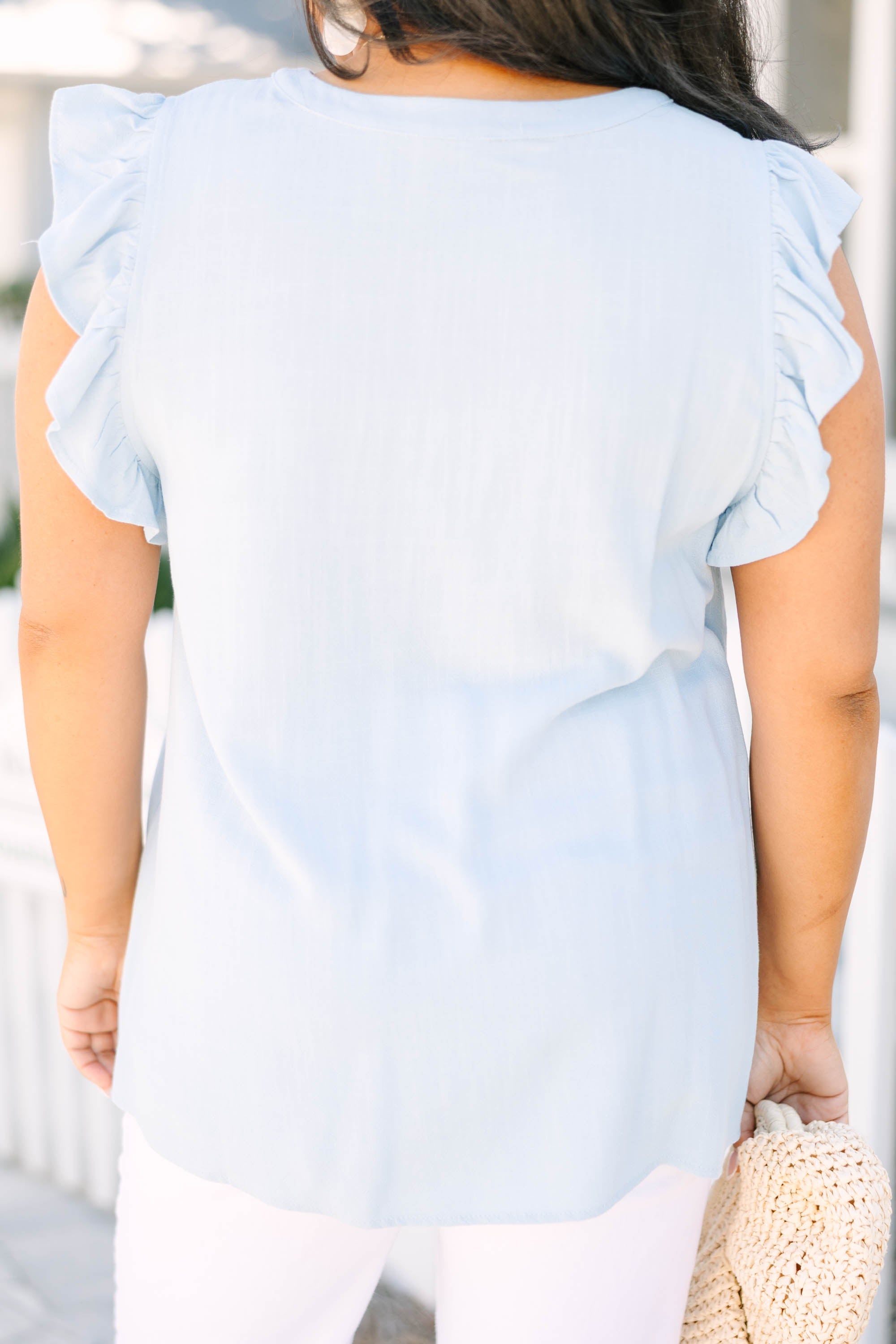 Soft Spoken Top, Blue