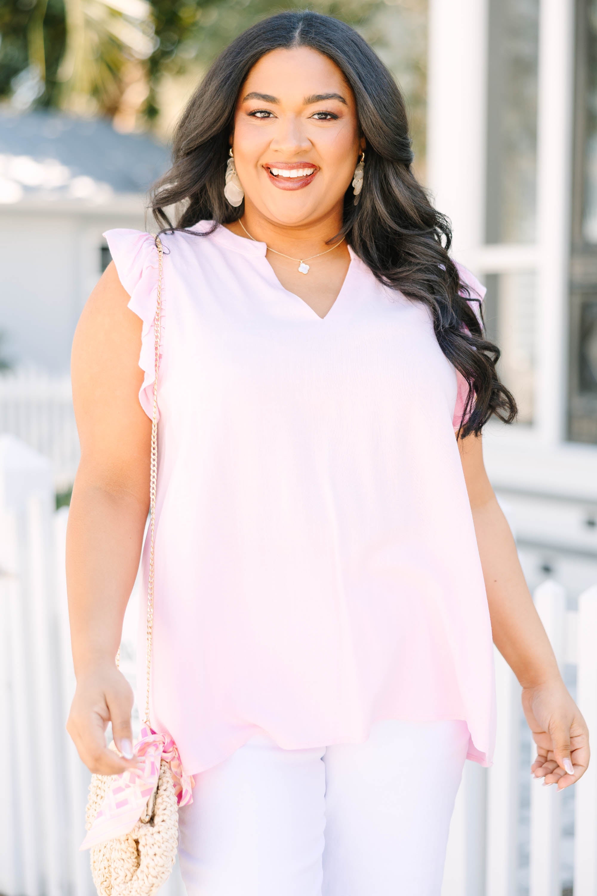 Soft Spoken Top, Pink