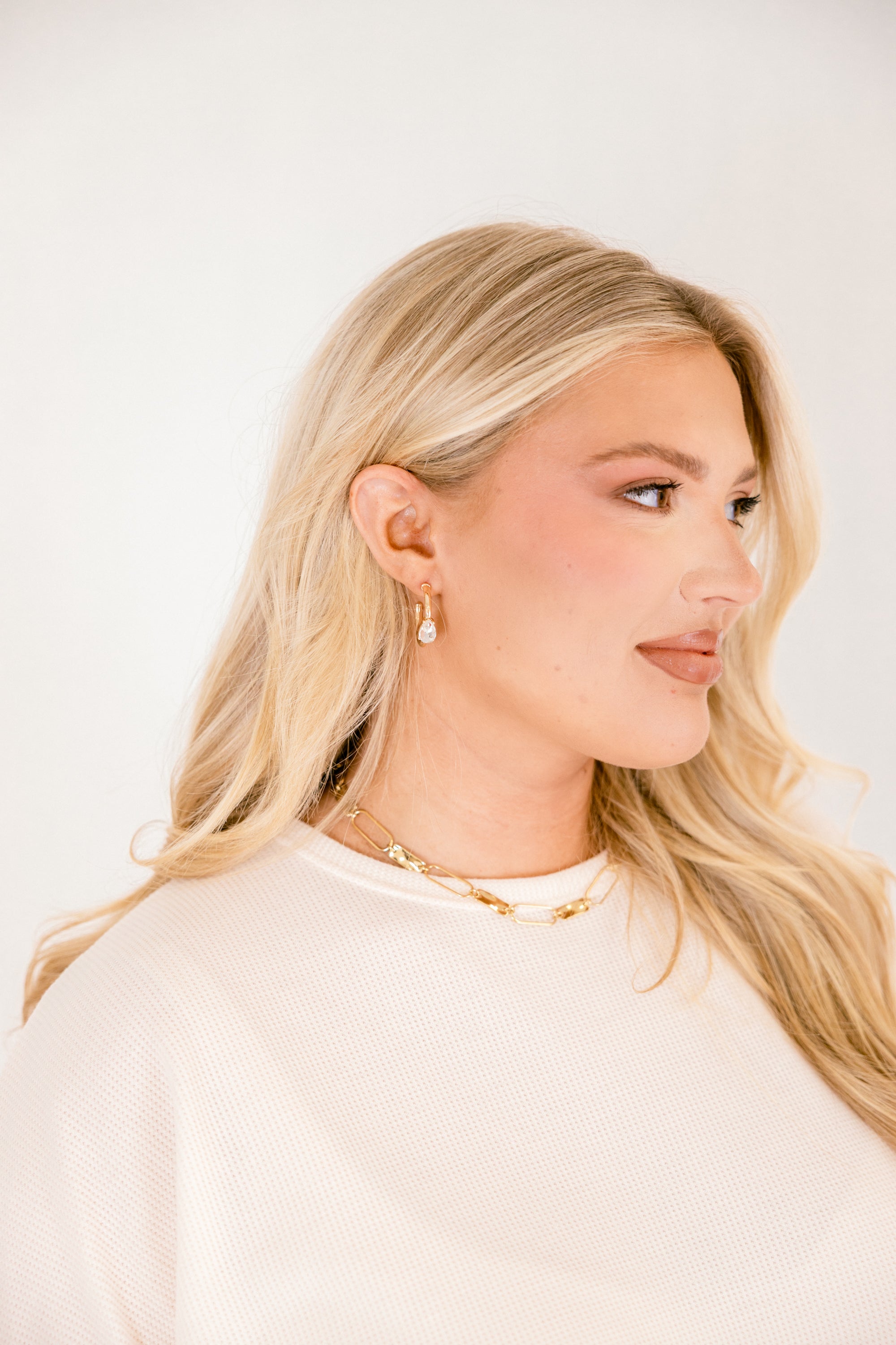 Soft Sway Hoop Earrings, Gold