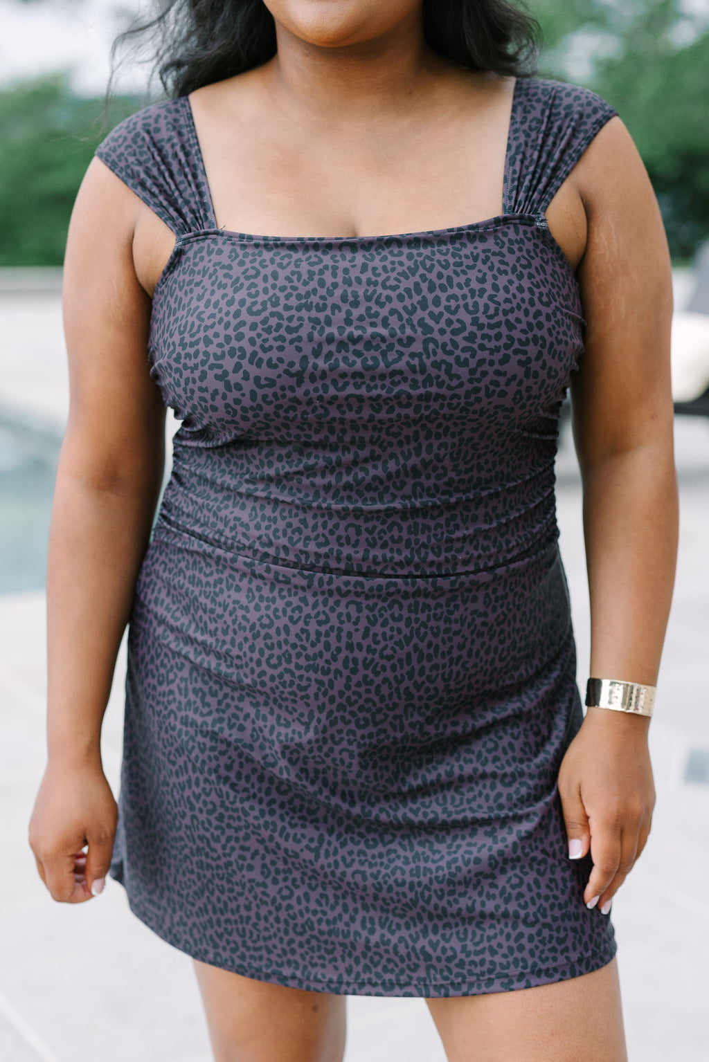 Something About You Swim Dress, Leopard