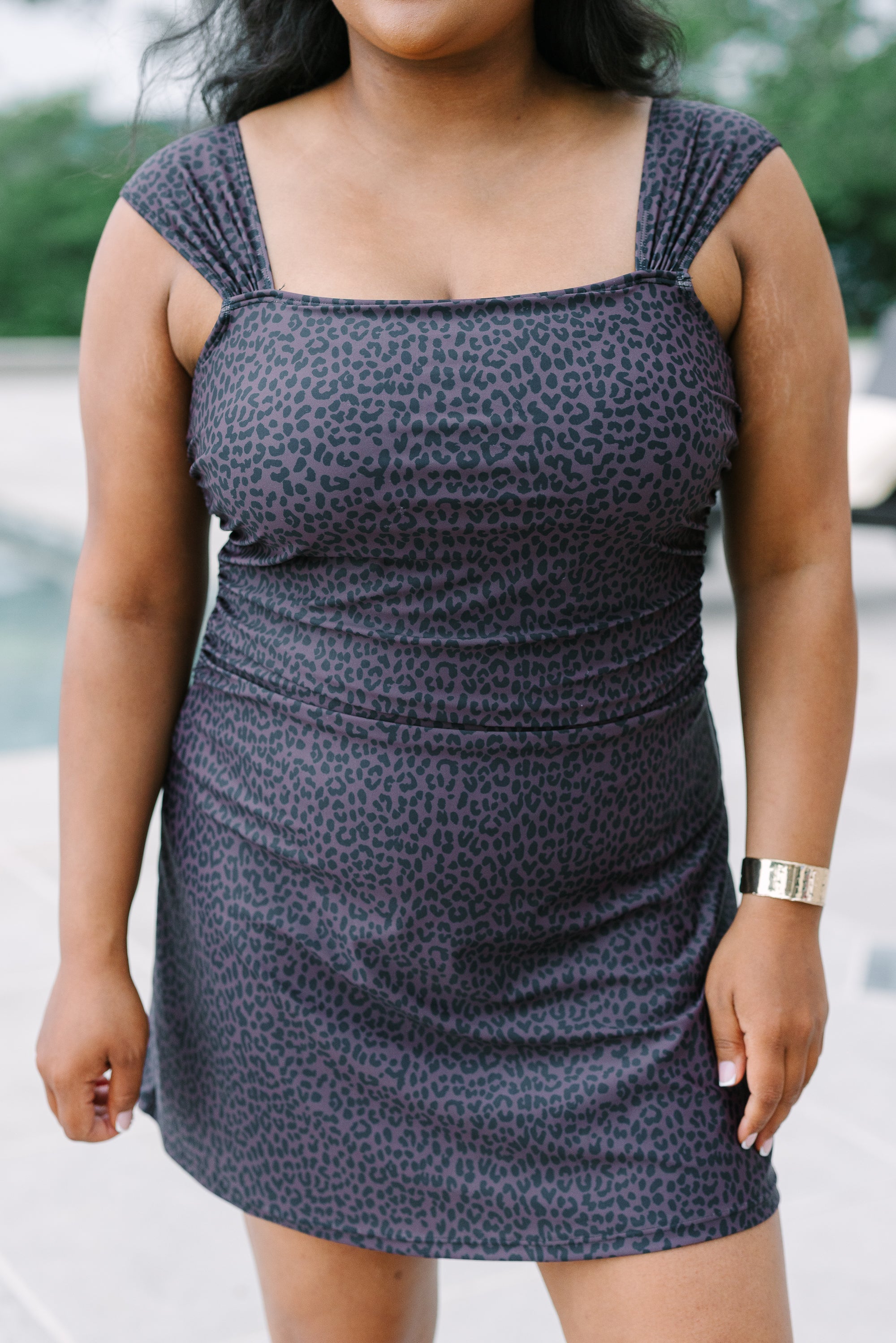 Something About You Swim Dress, Leopard