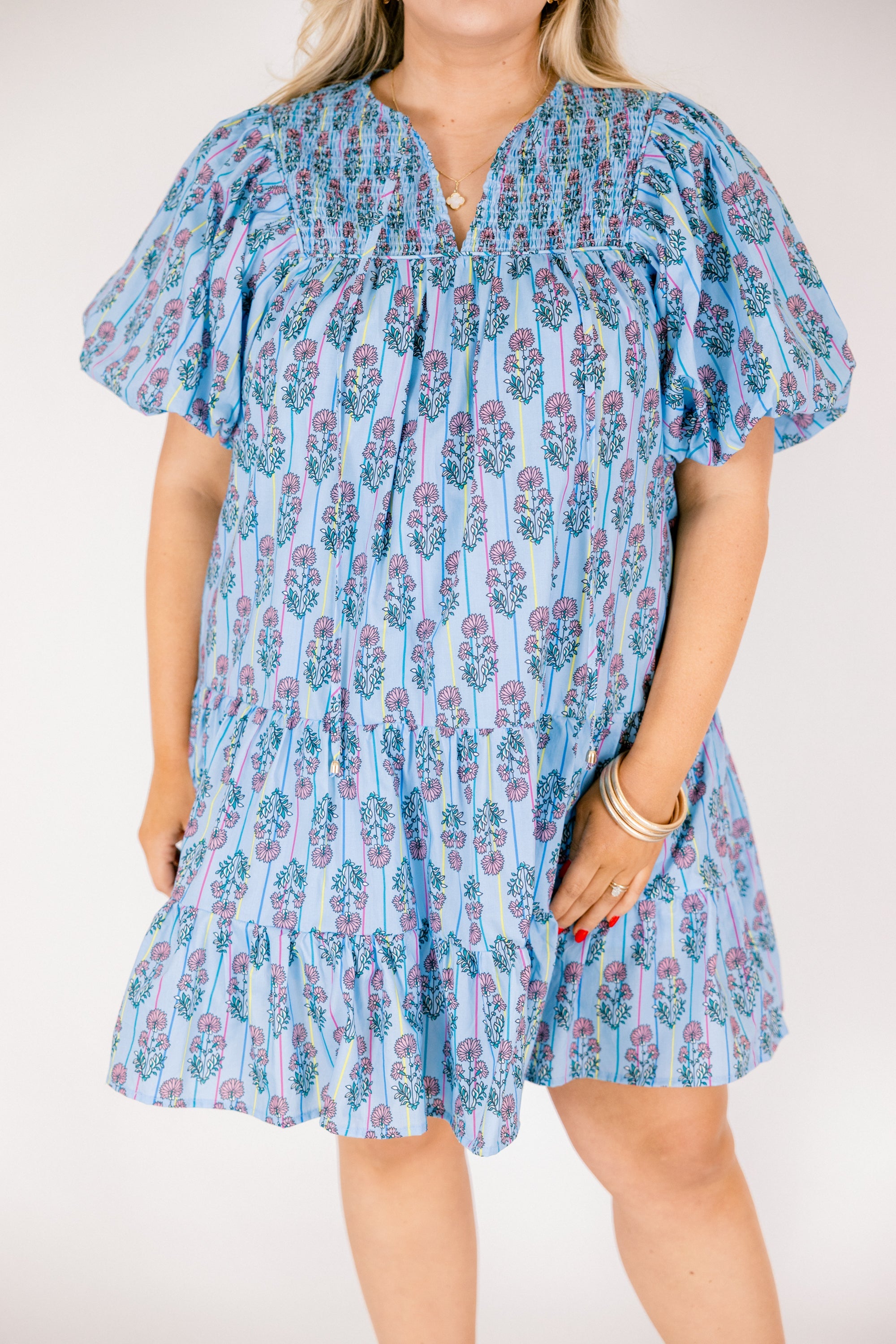 Something Good Dress, Blue Floral