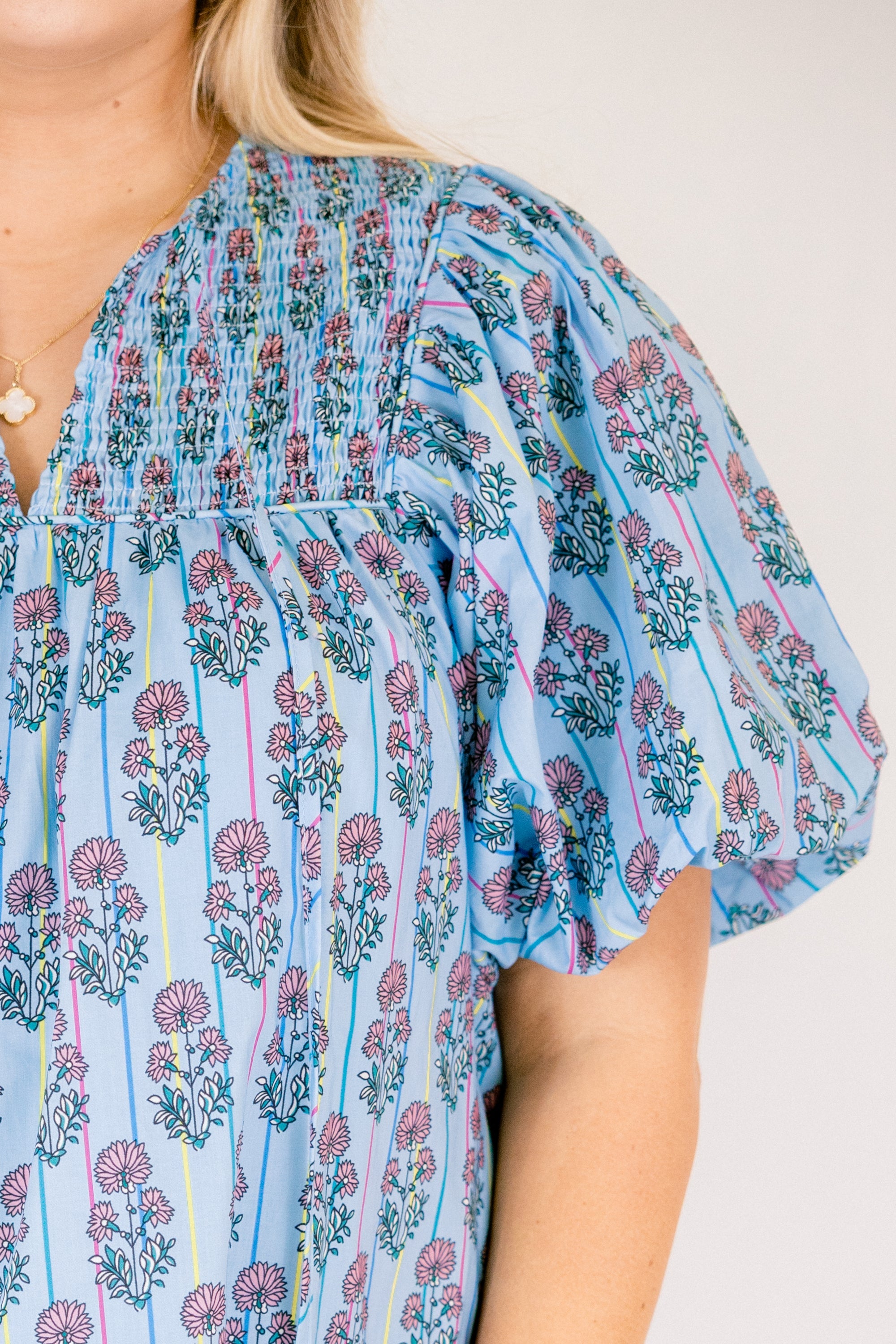 Something Good Dress, Blue Floral