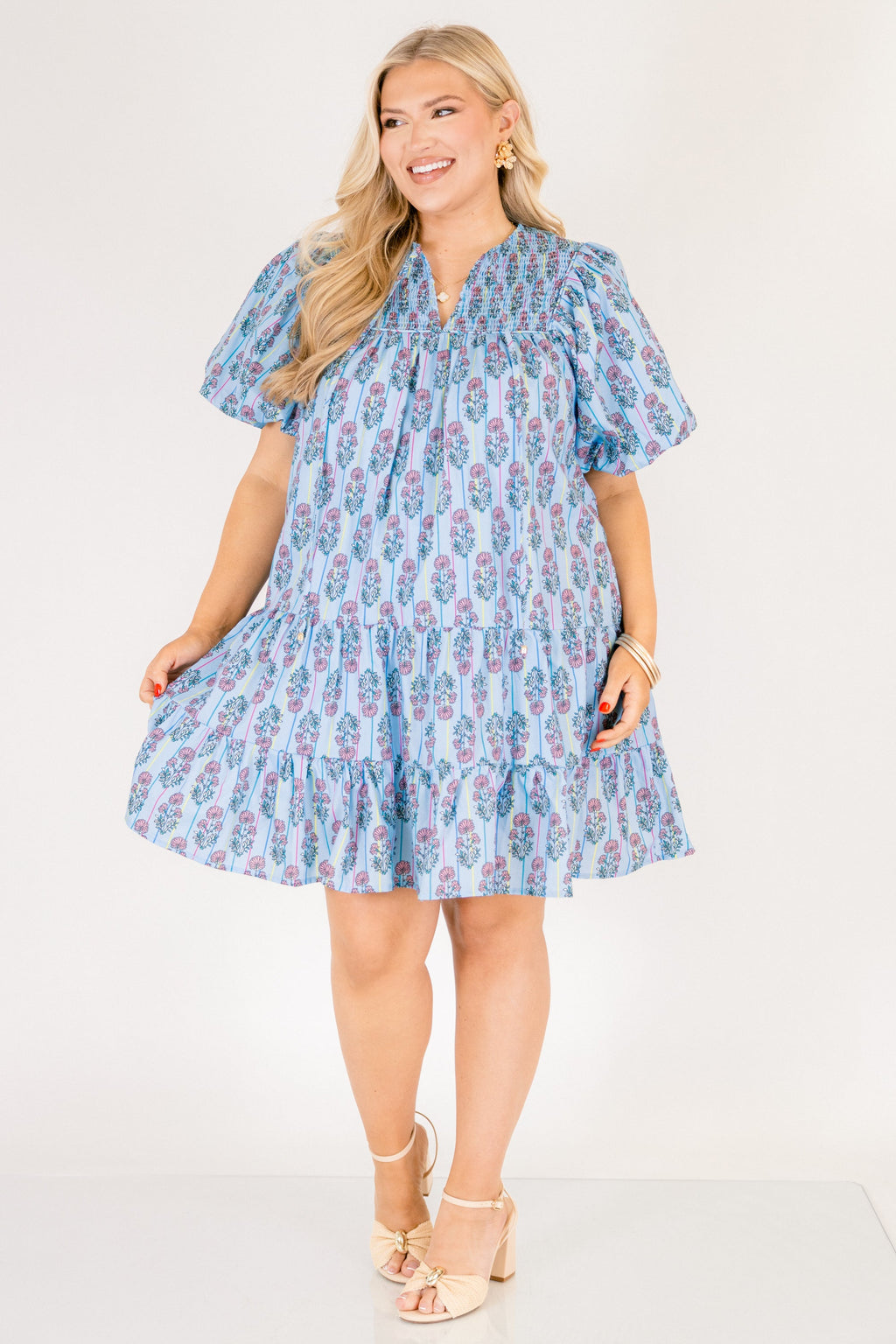 Something Good Dress, Blue Floral