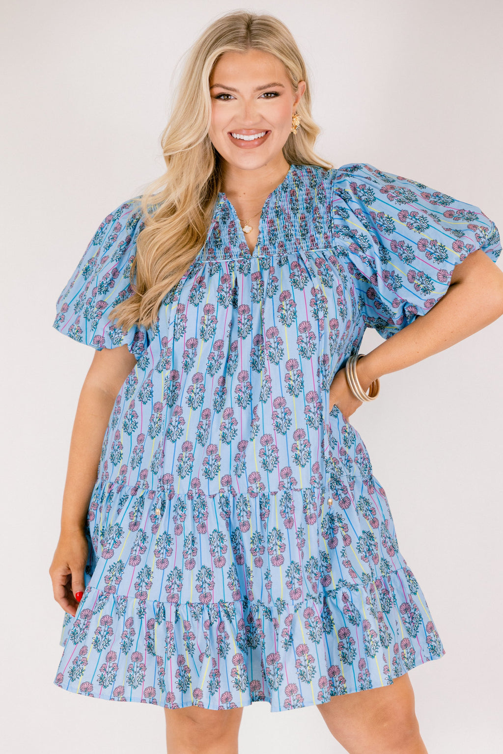 Something Good Dress, Blue Floral
