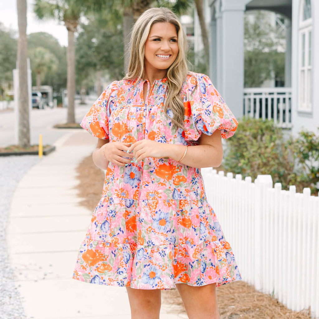 Something Good Dress, Pink Floral