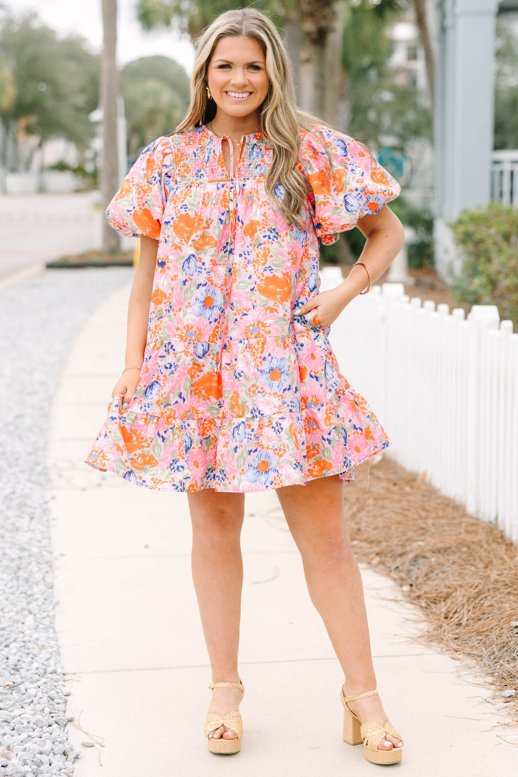 Something Good Dress, Pink Floral