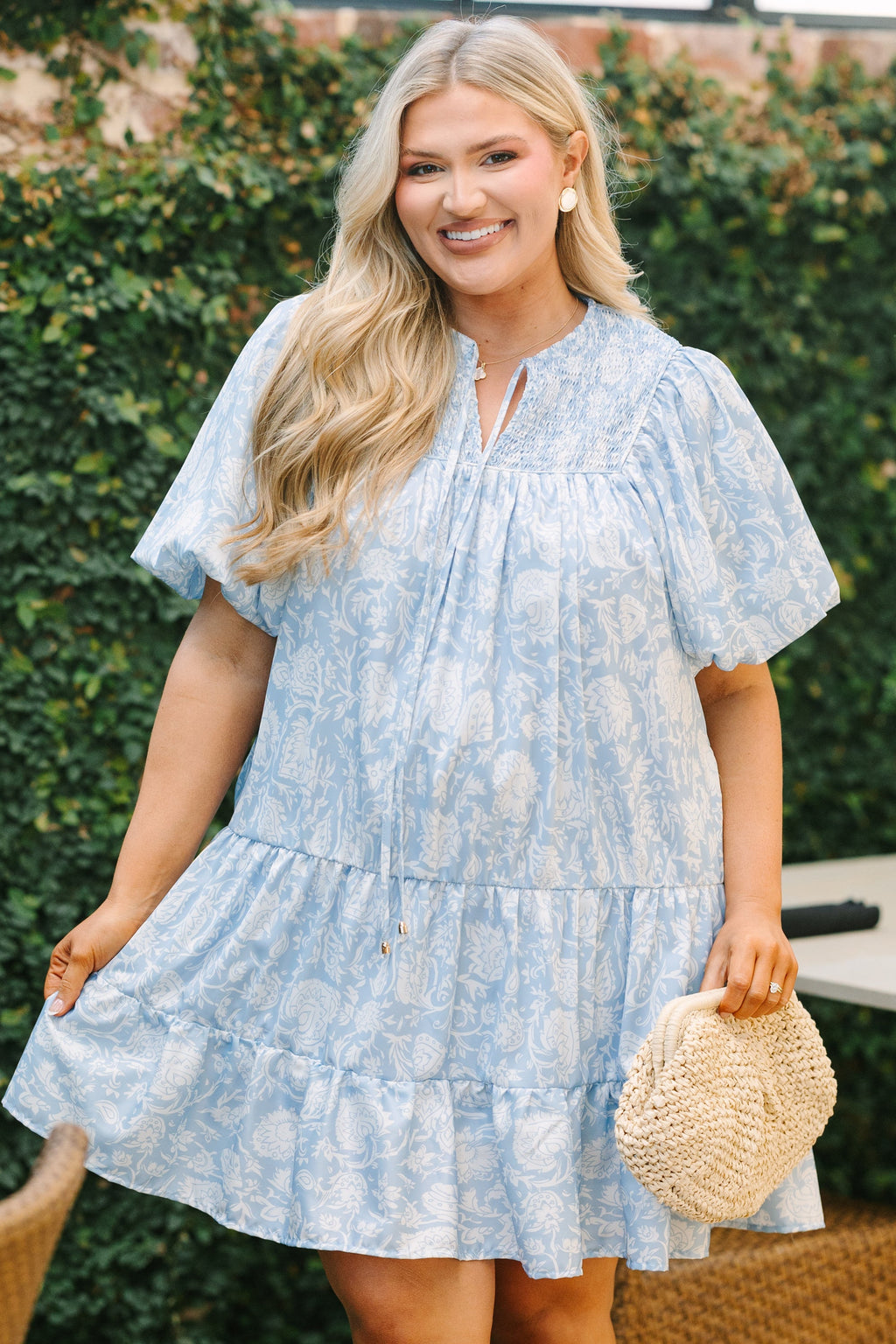 Something Good Dress, Slate Blue
