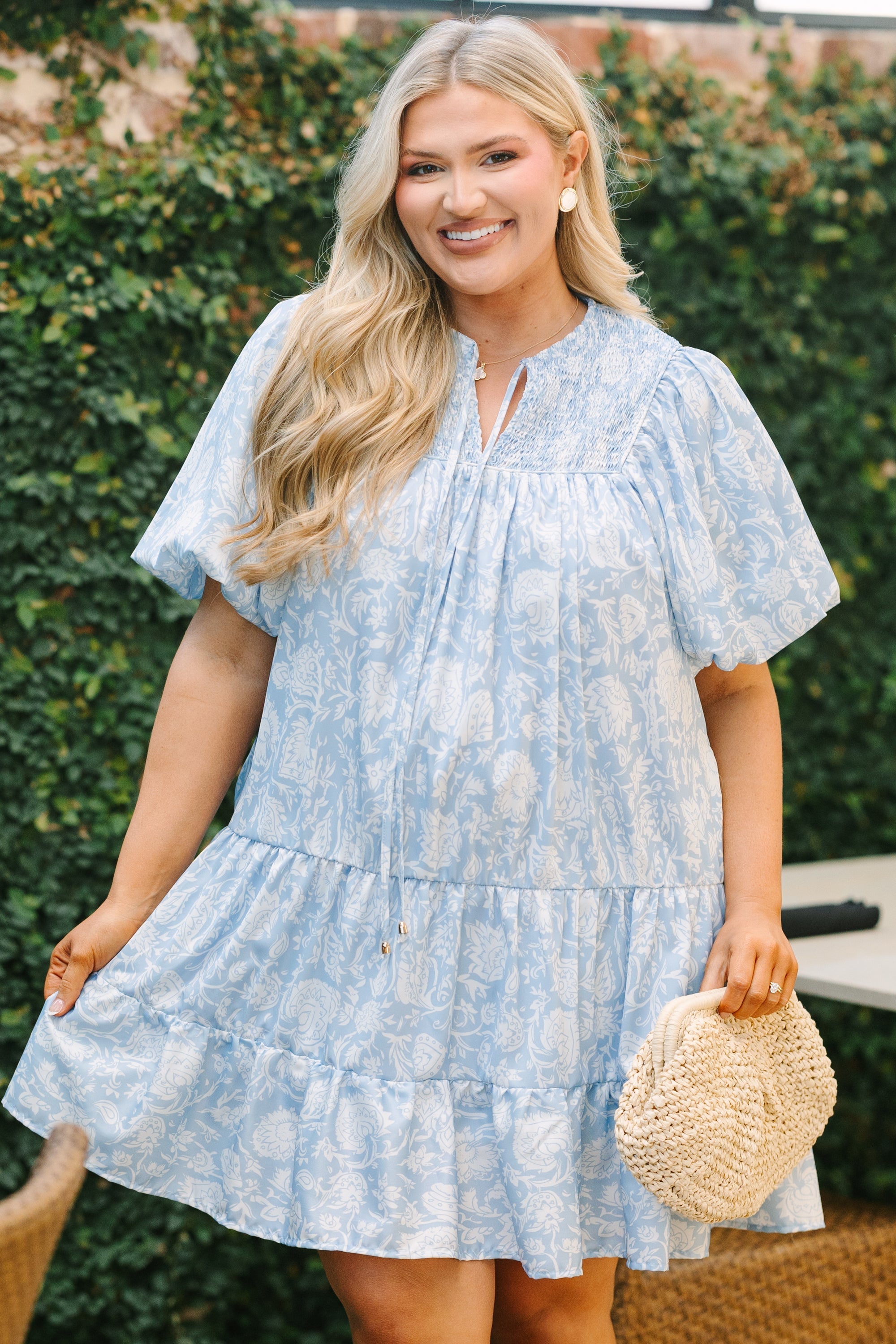 Something Good Dress, Slate Blue
