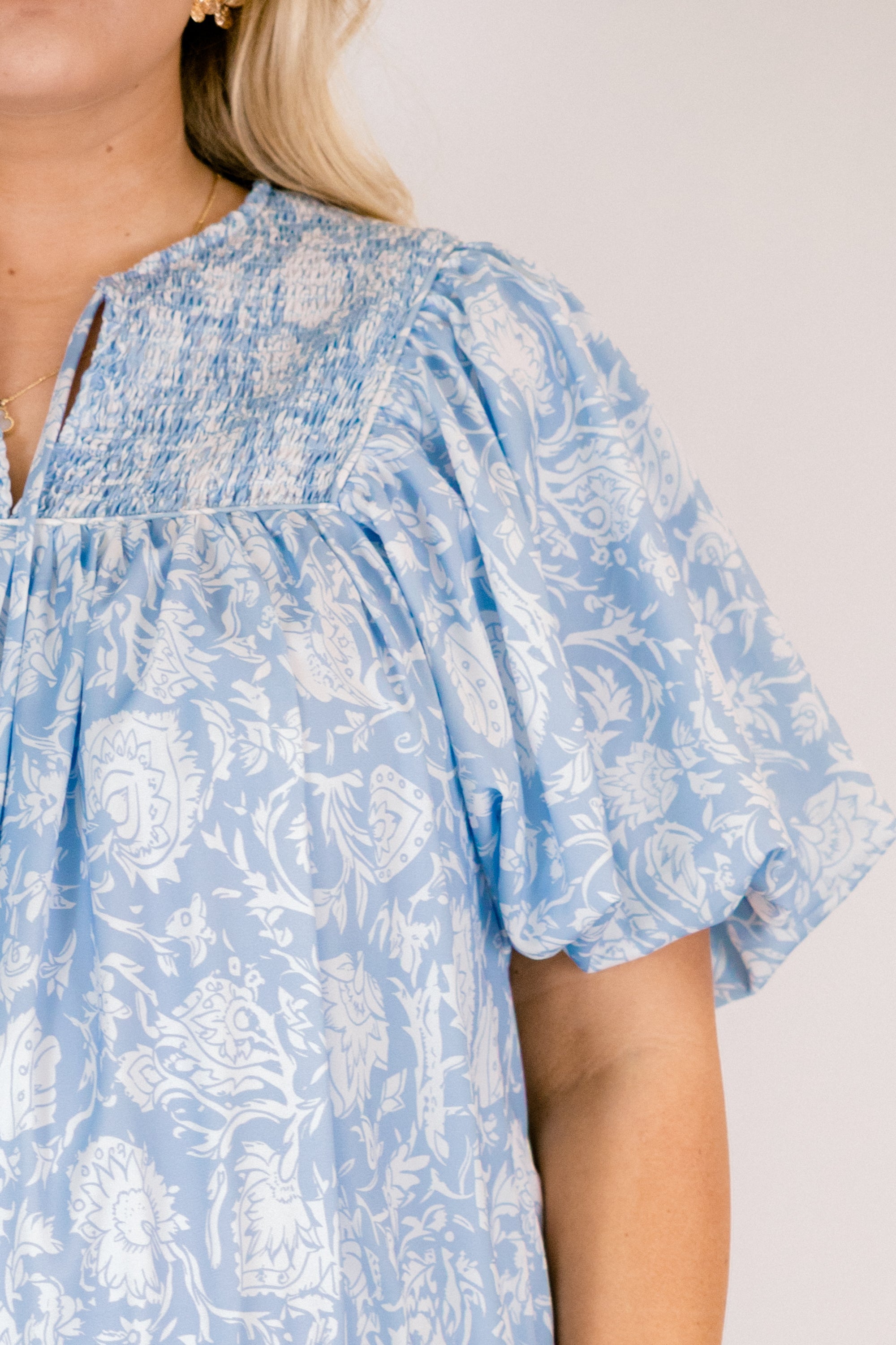 Something Good Dress, Slate Blue