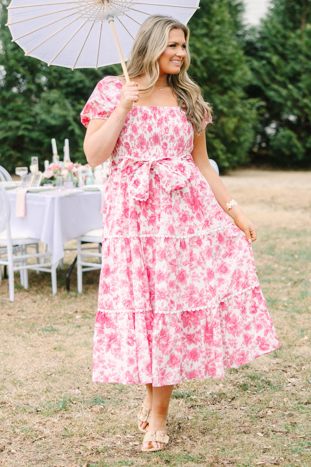 Something In The Air Dress, Pink