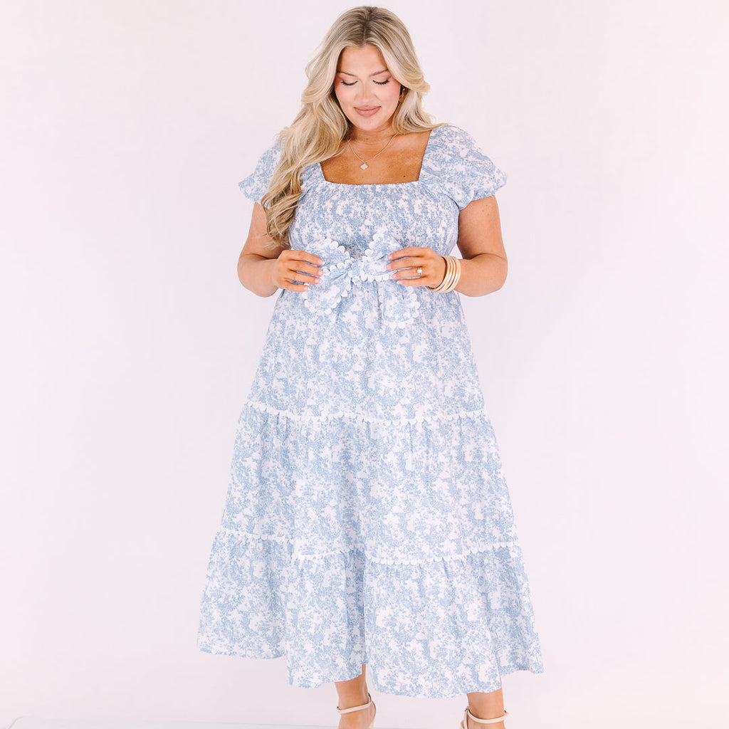 Something In The Air Dress, Blue