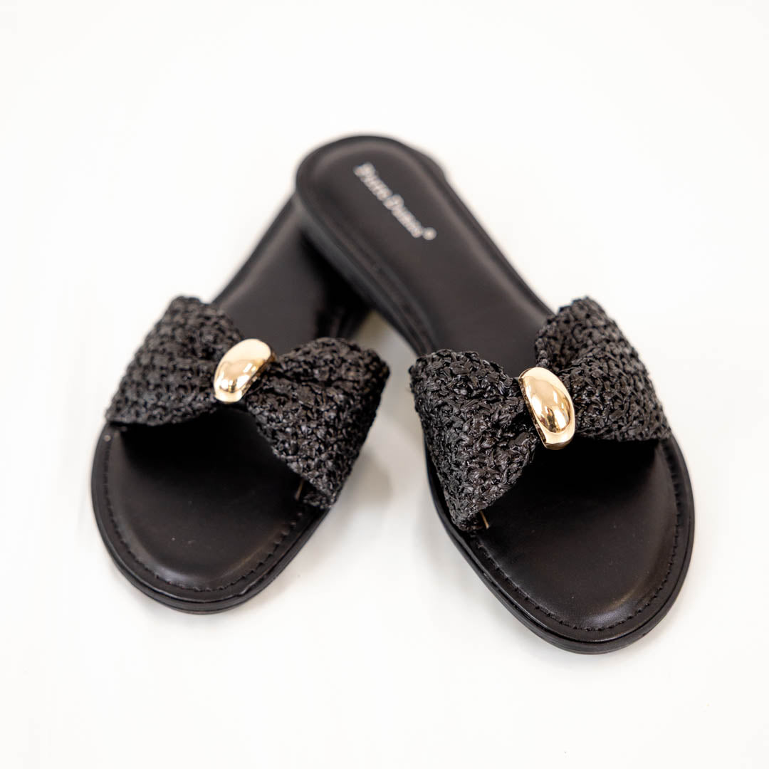 Something's Going On Sandals, Black