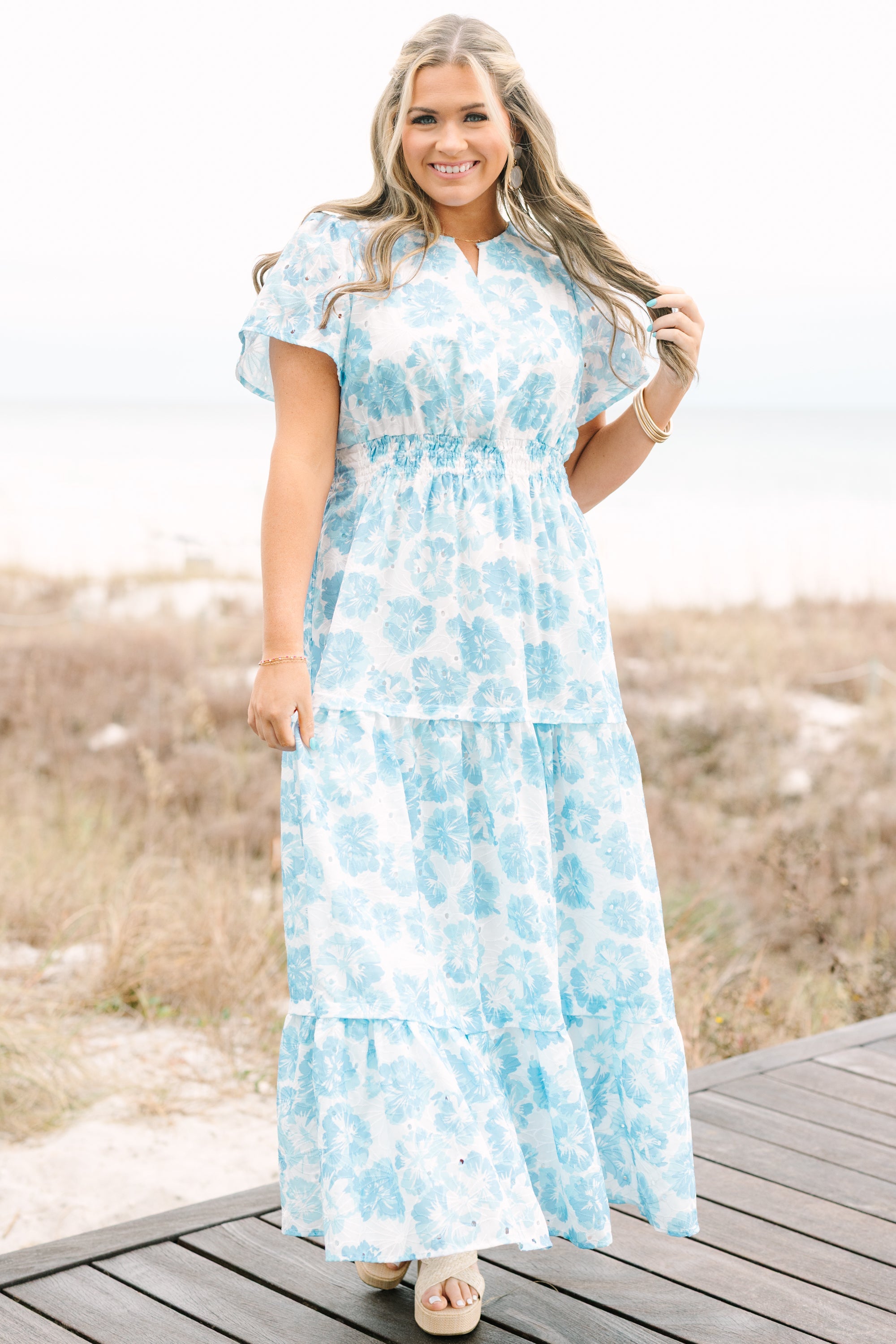 Somewhere Beautiful Dress, Blue
