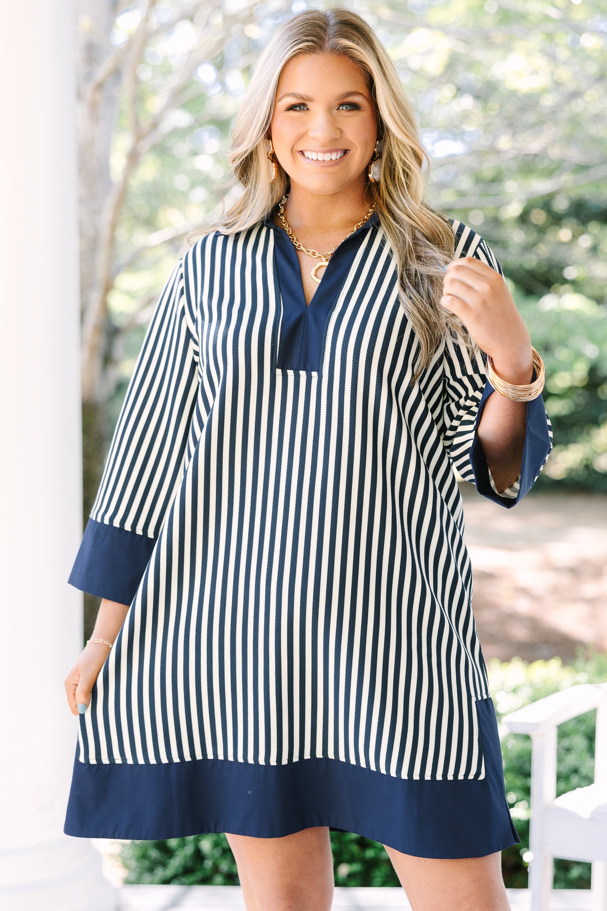 So Proud Dress, Navy