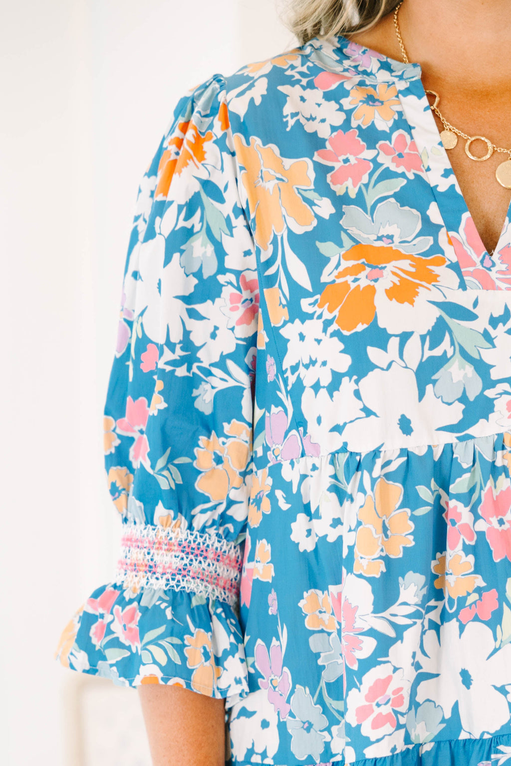 Sands Of Life Dress, Blue Floral Mix