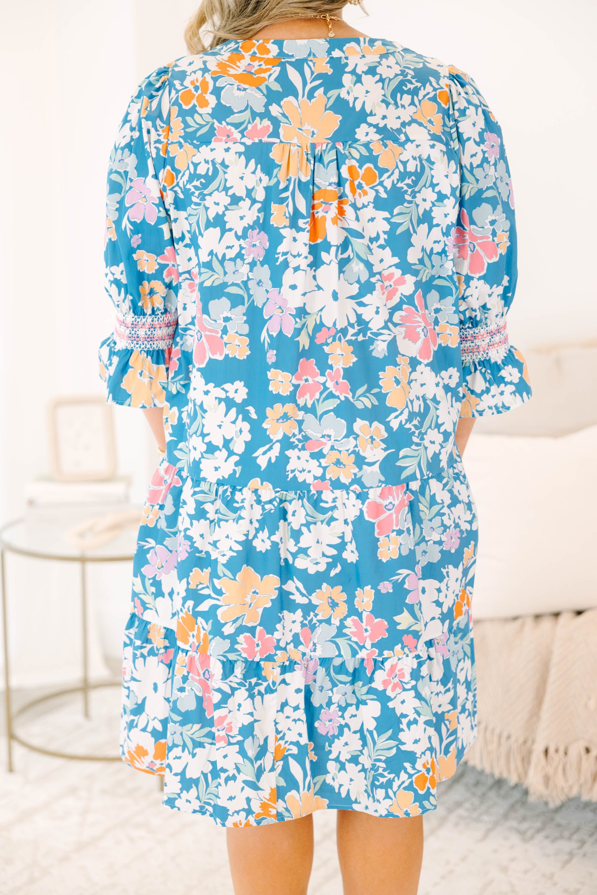 Sands Of Life Dress, Blue Floral Mix