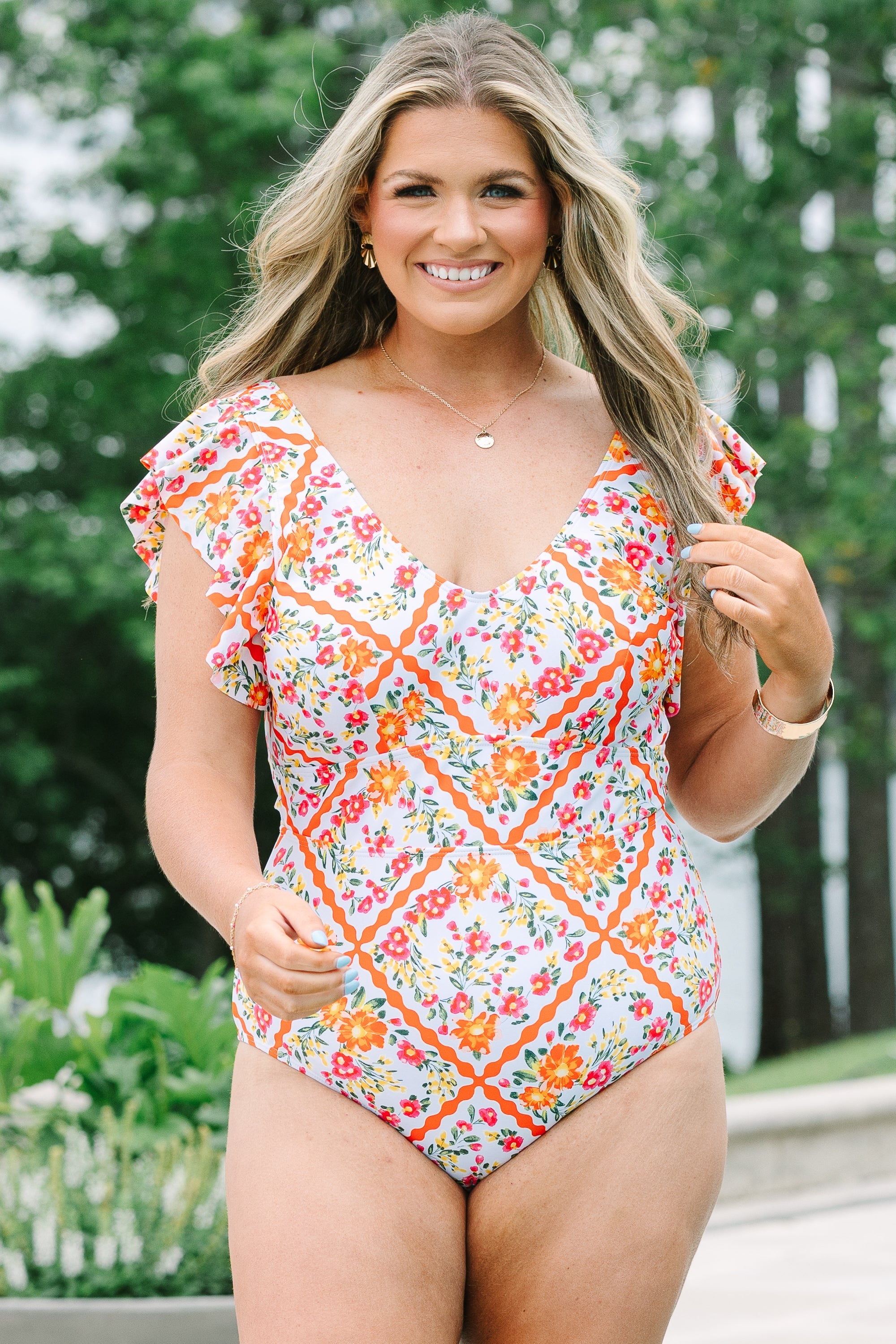Spending My PTO Swimsuit, Orange