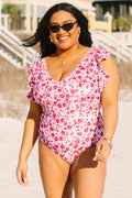 Spending My PTO Swimsuit, Purple Floral
