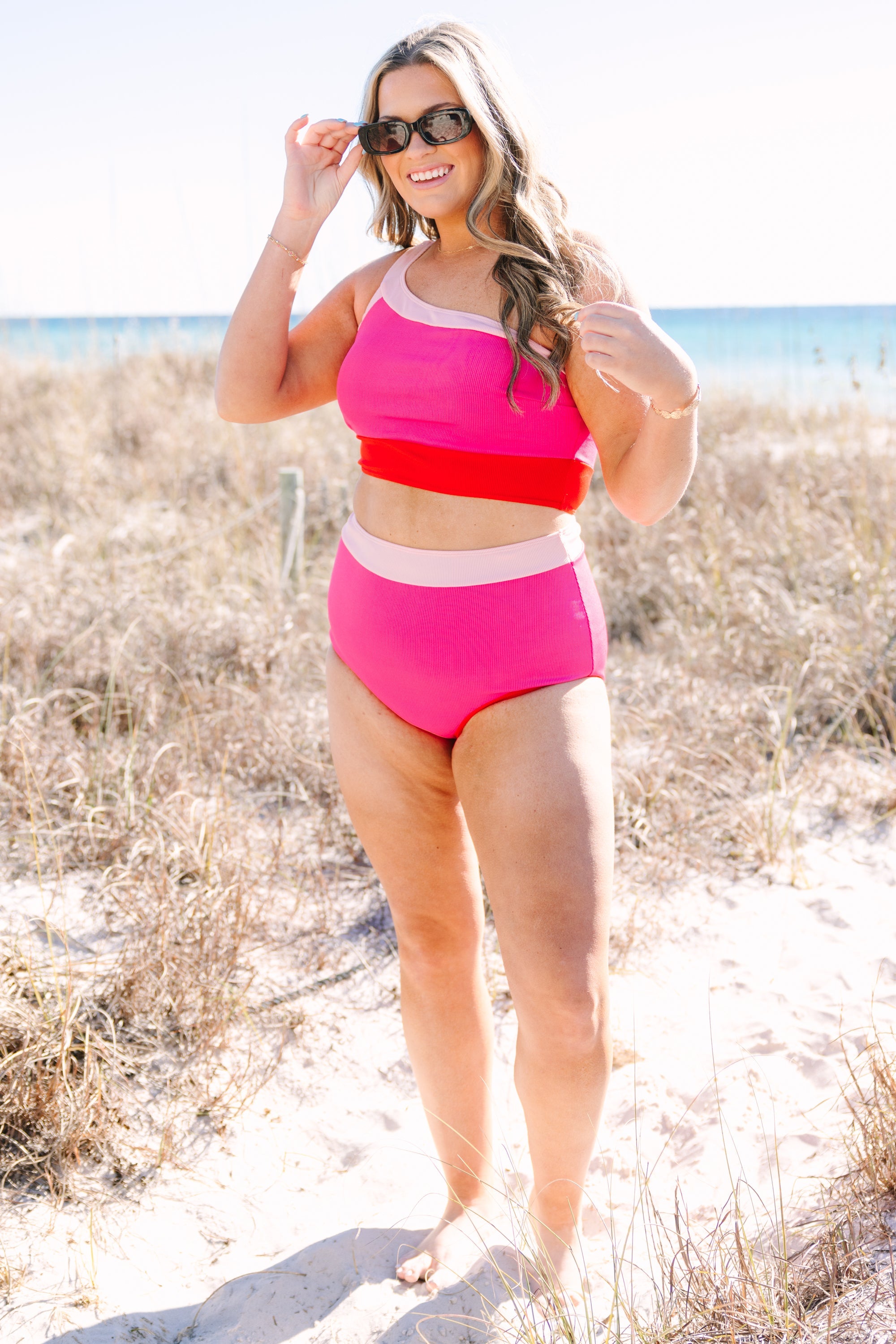 Splash At The Beach Bottom, Pink Multi