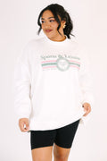 Sports & Leisure Mock Neck Pullover, Ivory