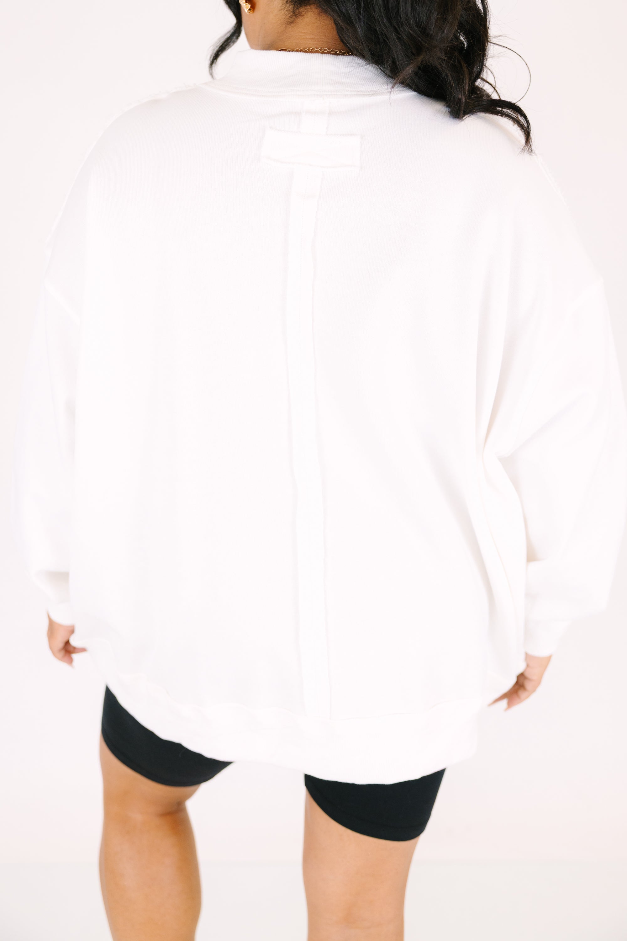 Sports & Leisure Mock Neck Pullover, Ivory