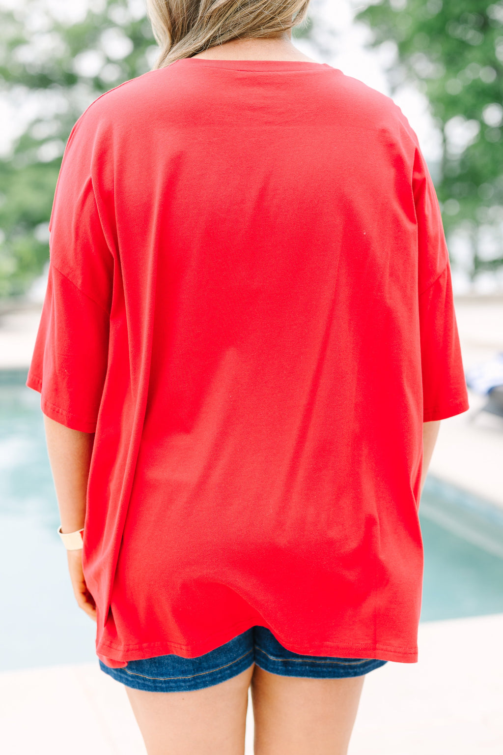 Starry in the USA Boyfriend Tee, Red