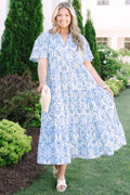 Straight Shot Dress, Cerulean