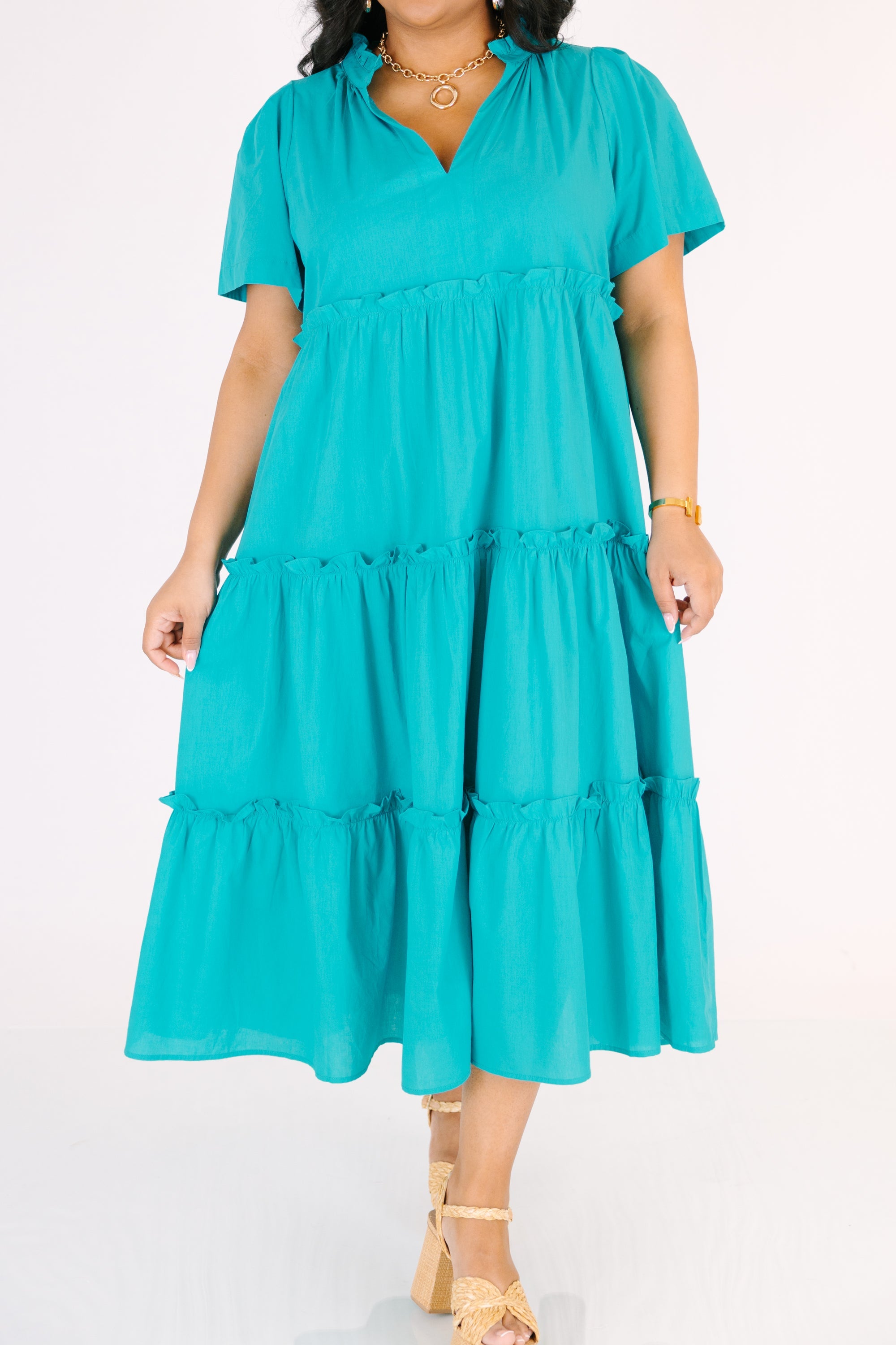 Straight Shot Dress, Teal