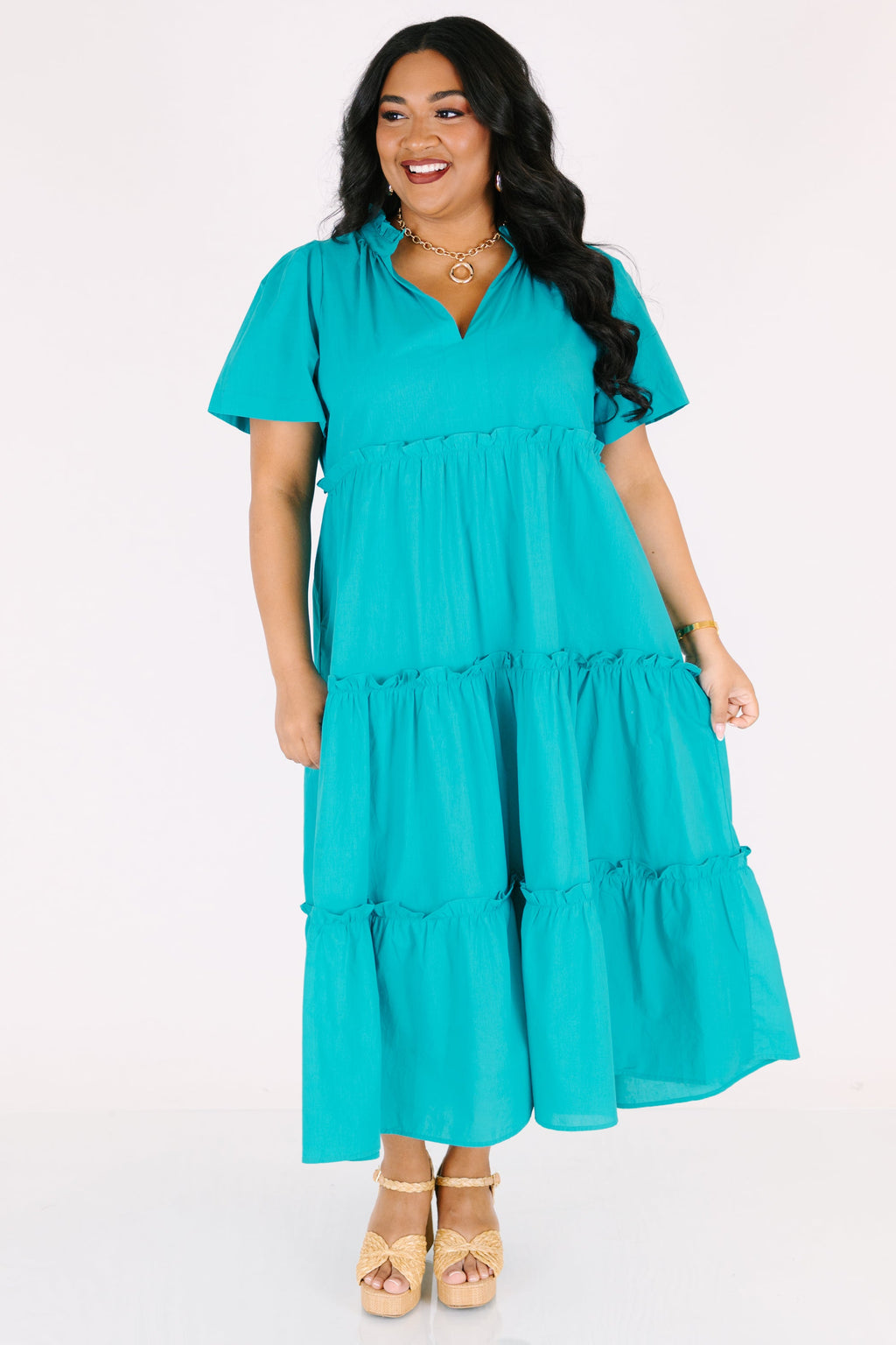Straight Shot Dress, Teal