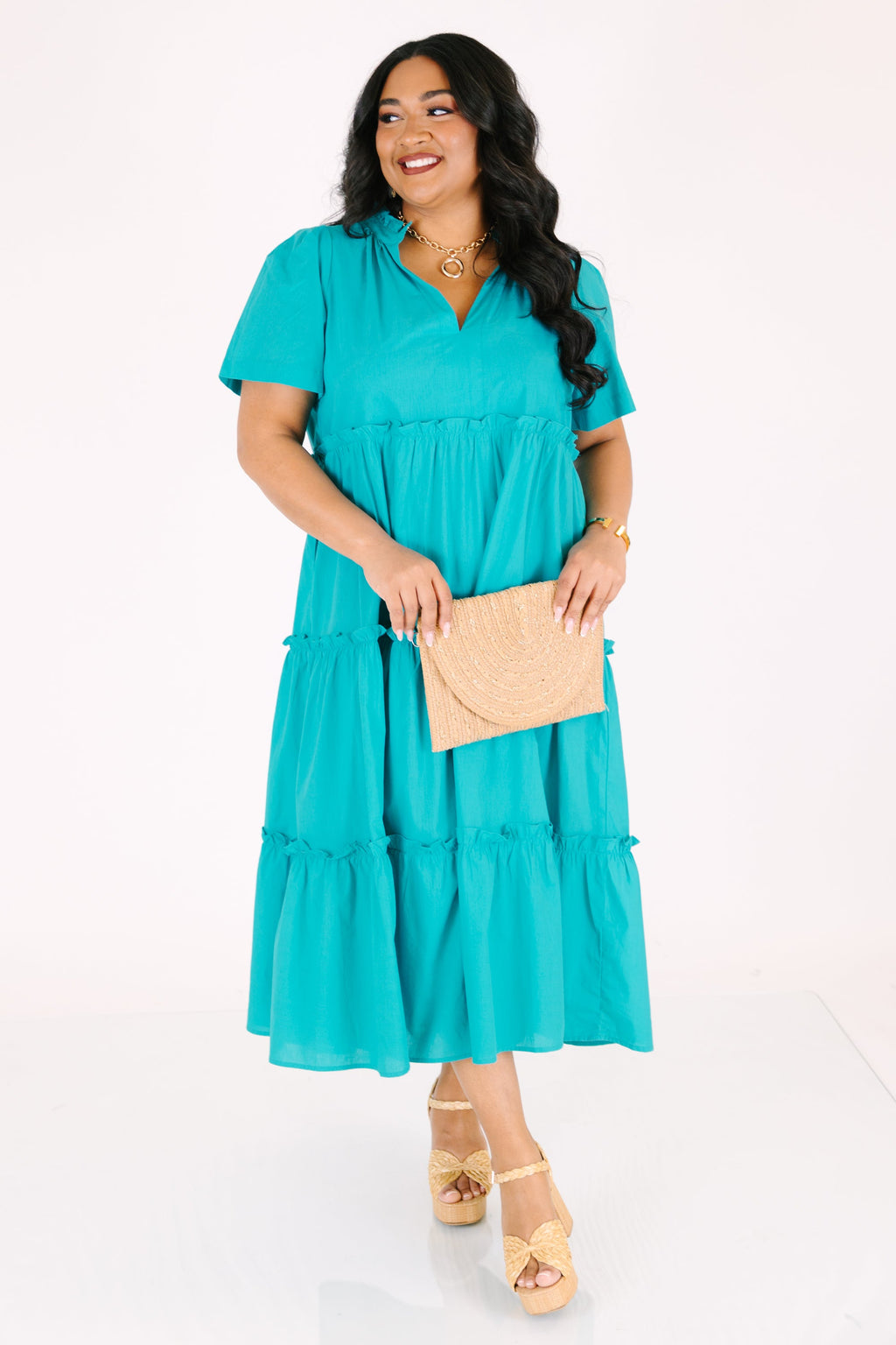 Straight Shot Dress, Teal