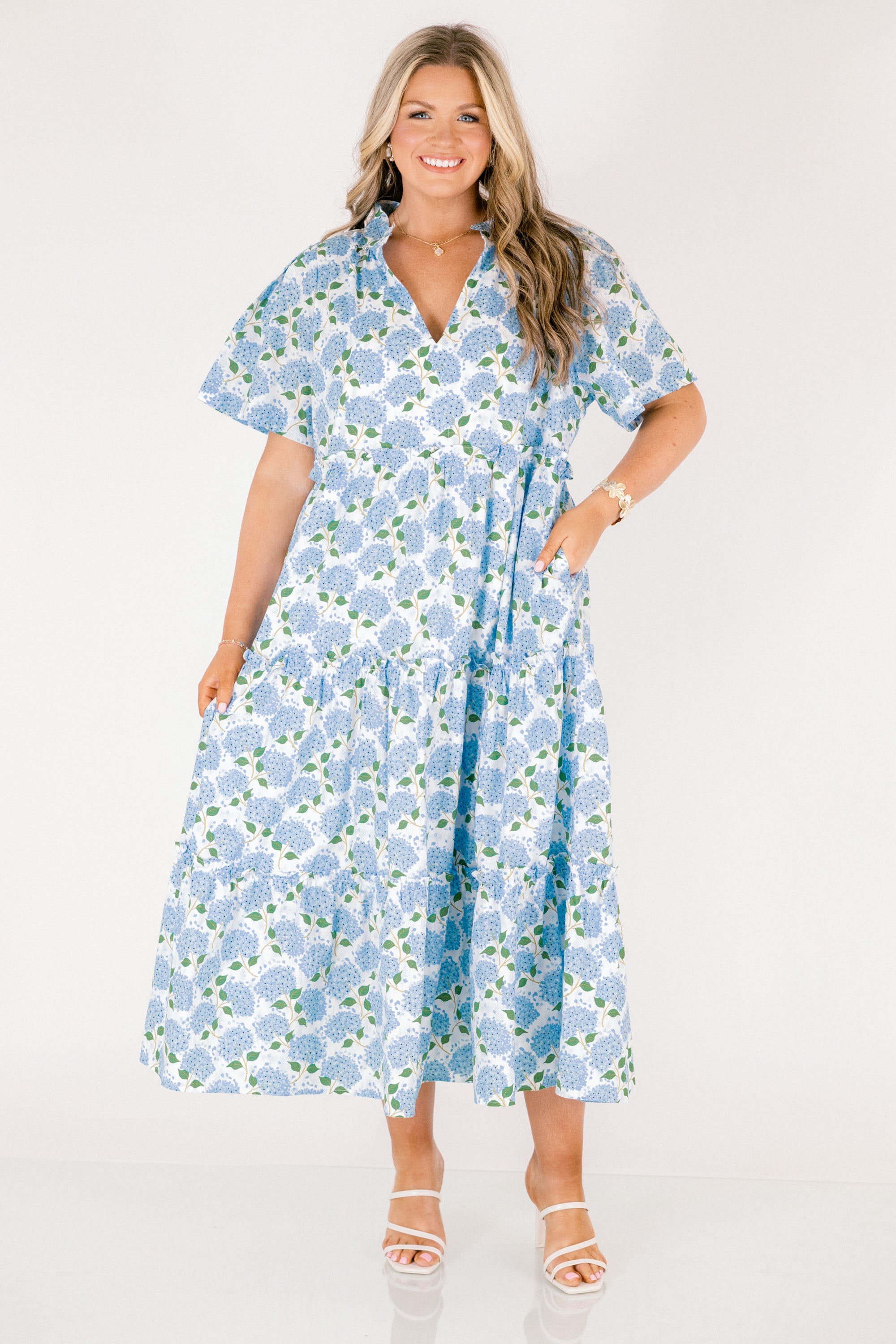 Straight Shot Dress, Hydrangea Blue