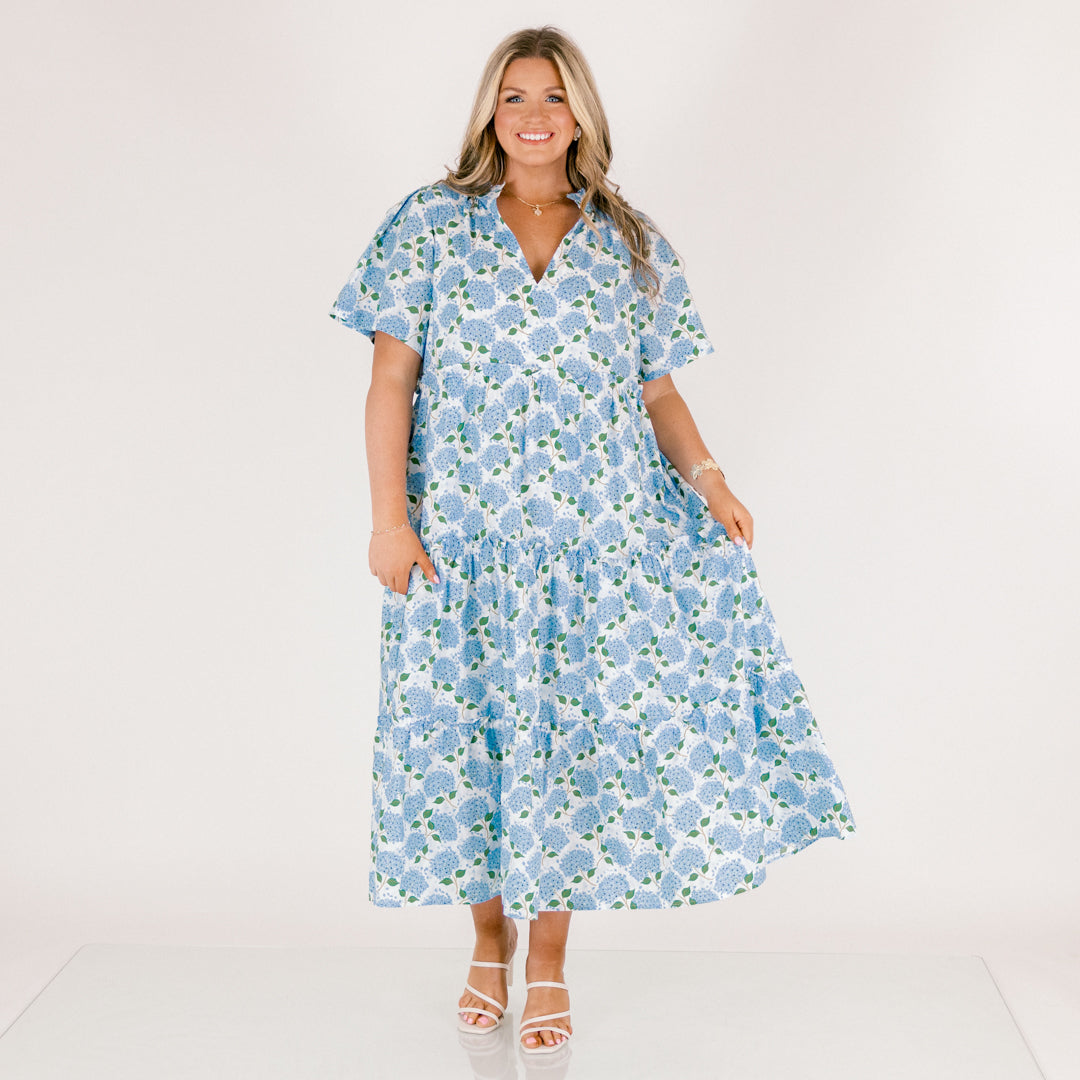 Straight Shot Dress, Hydrangea Blue
