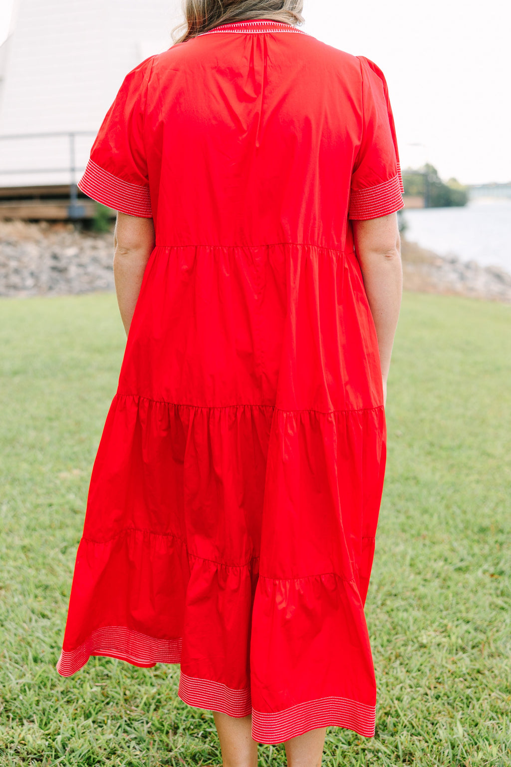 Straight Shot Dress, Red