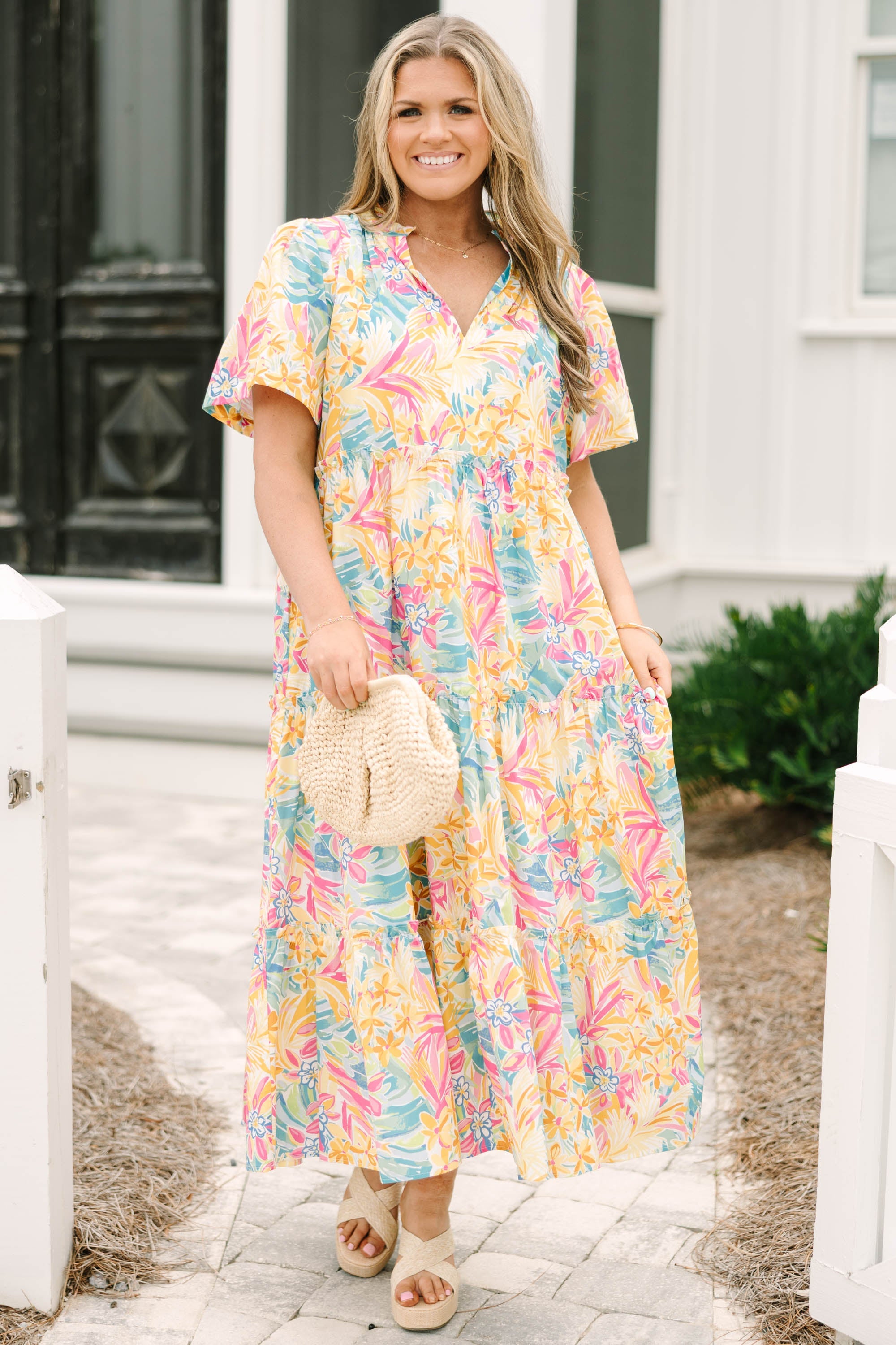 Straight Shot Dress, Yellow