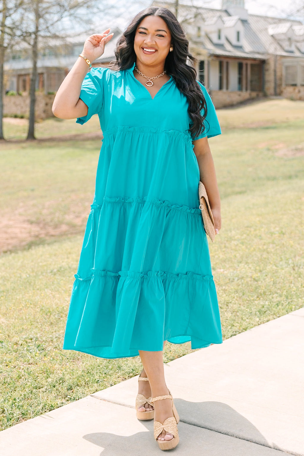 Straight Shot Dress, Teal