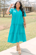 Straight Shot Dress, Teal