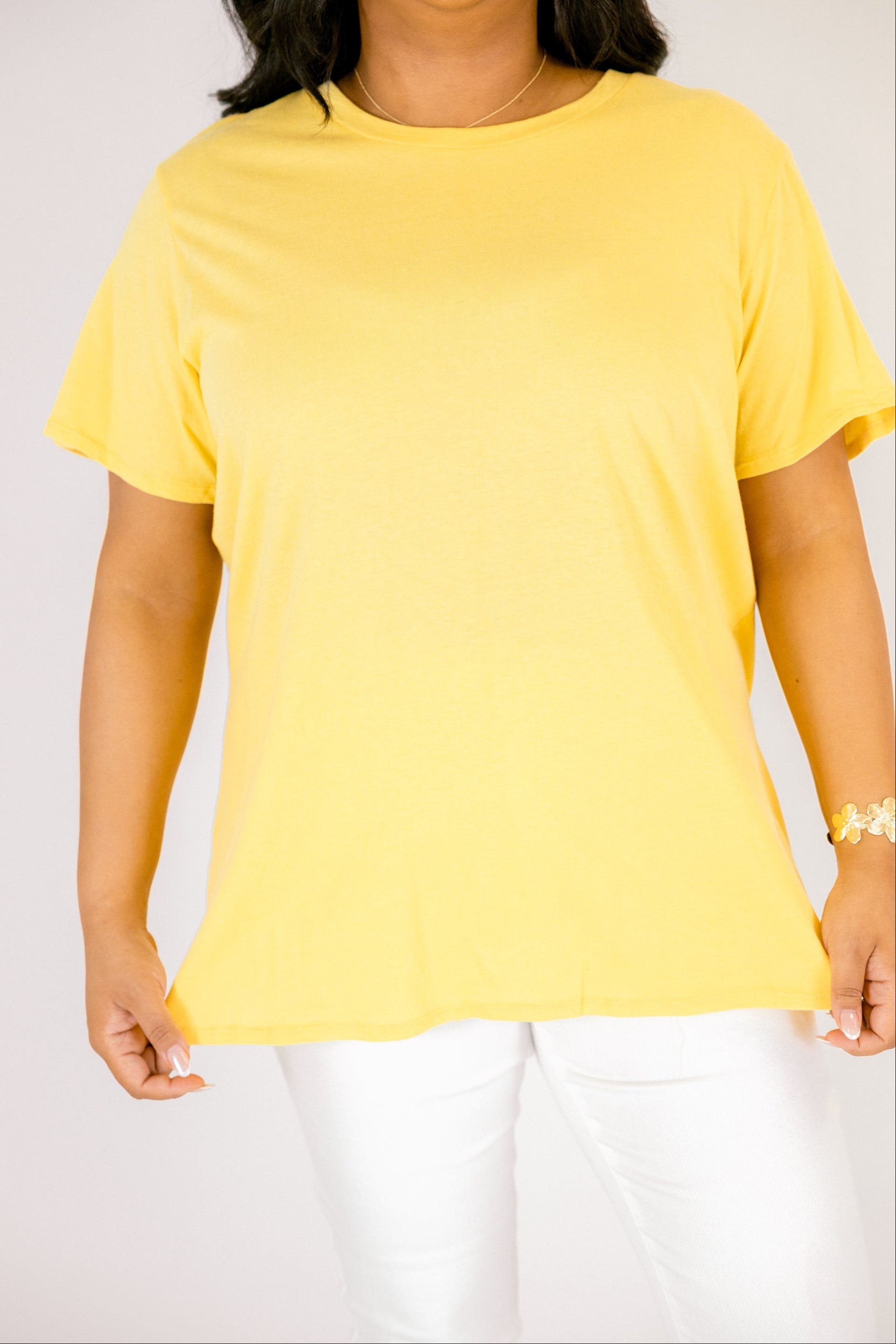 String of Luck Tee, Dusty Banana