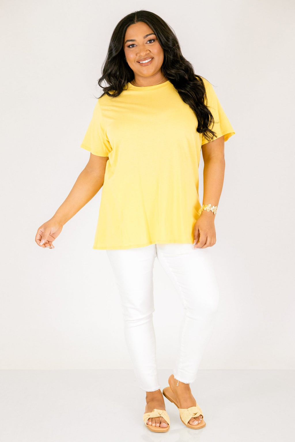 String of Luck Tee, Dusty Banana