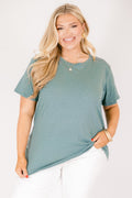 String of Luck Tee, Heather Ash Jade