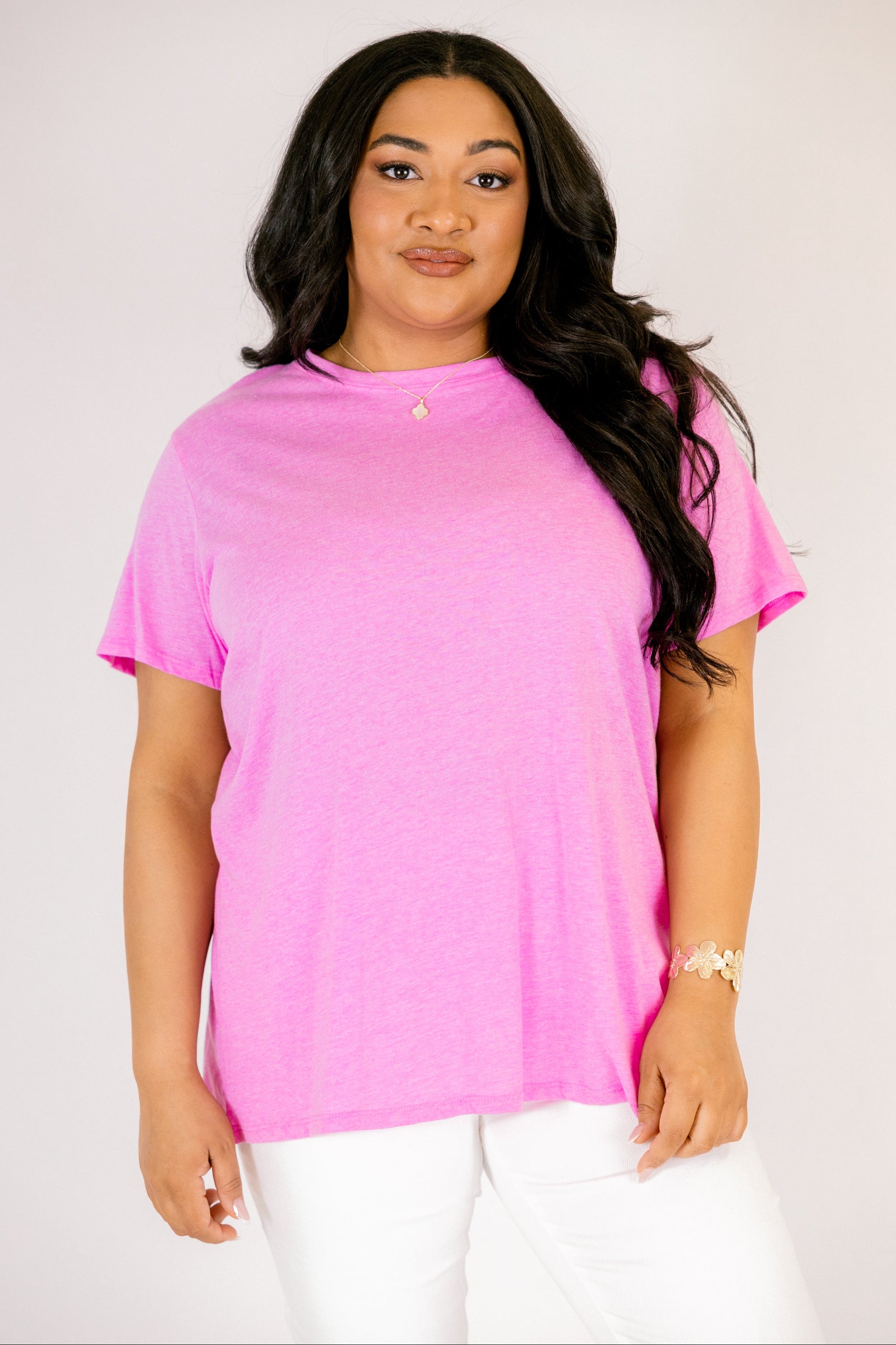 String of Luck Tee, Heather Mauve