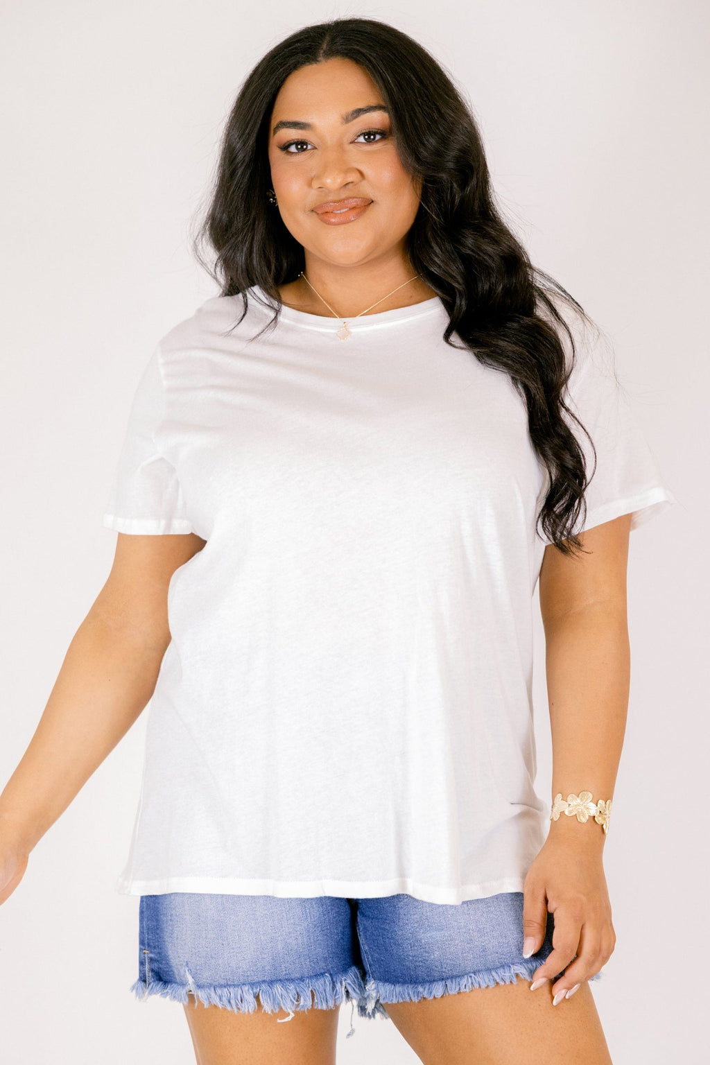 String of Luck Tee, White