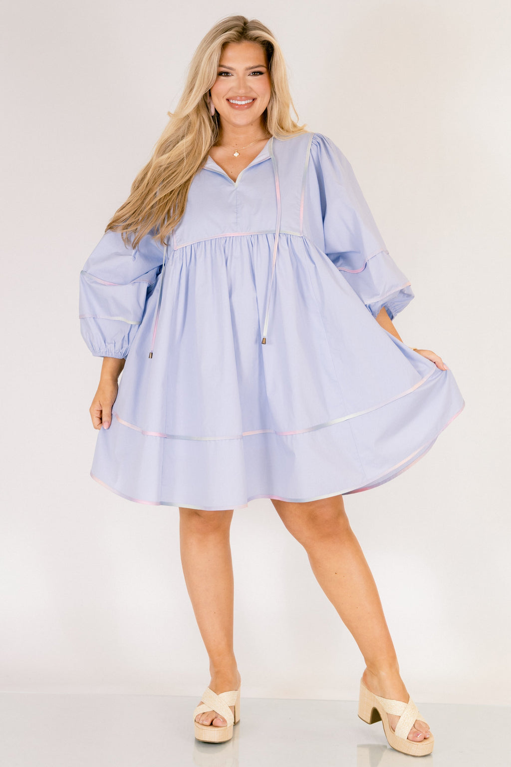 Stuck In Your Ways Dress, Baby Blue