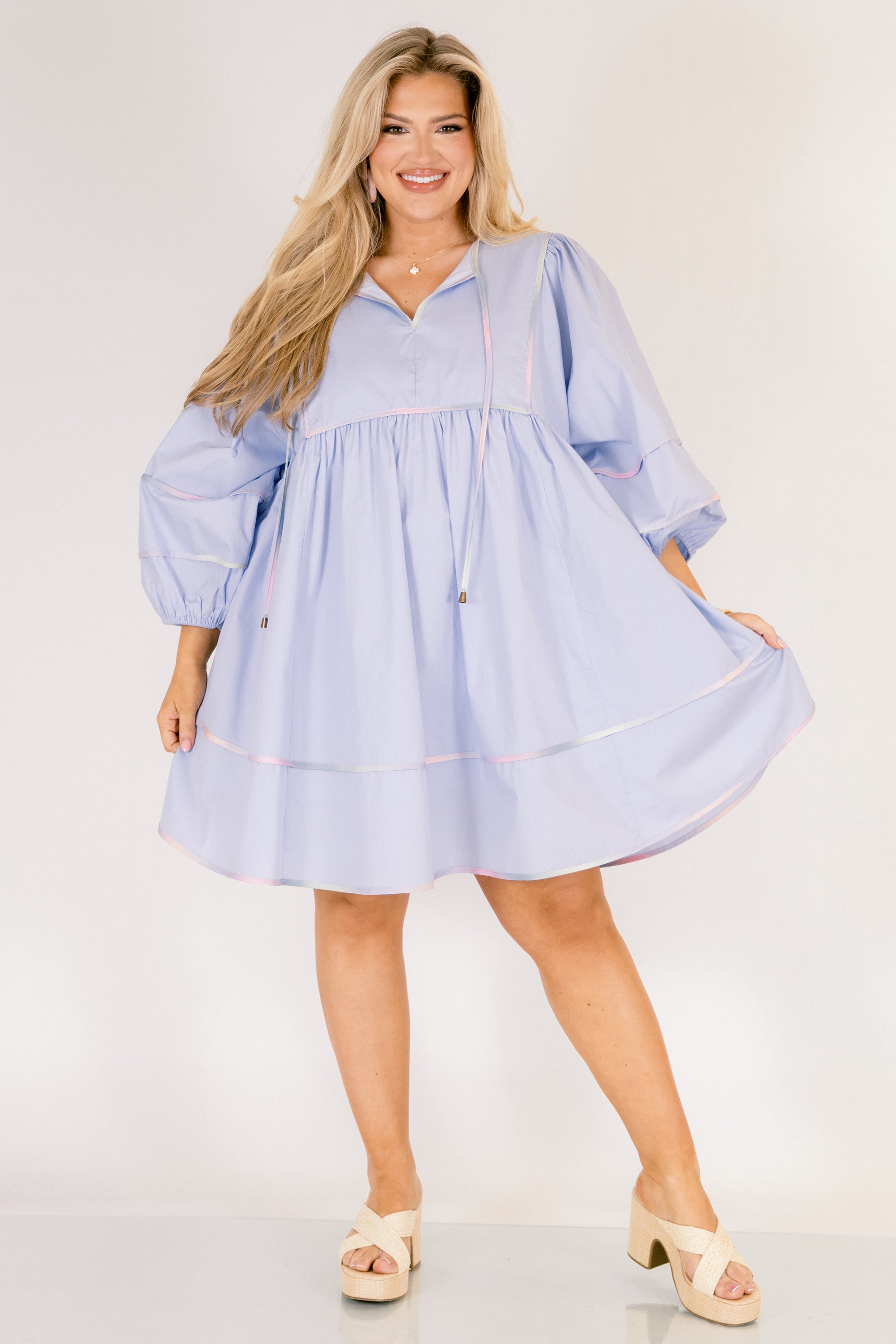 Stuck In Your Ways Dress, Baby Blue