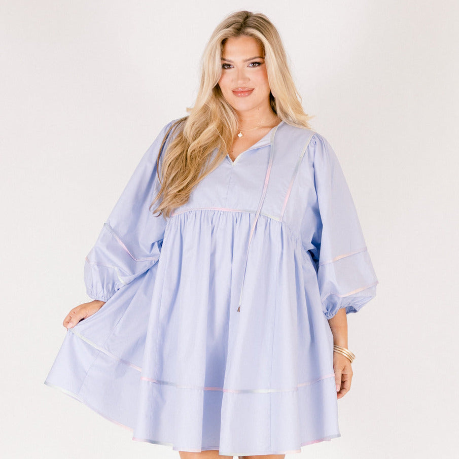 Stuck In Your Ways Dress, Baby Blue