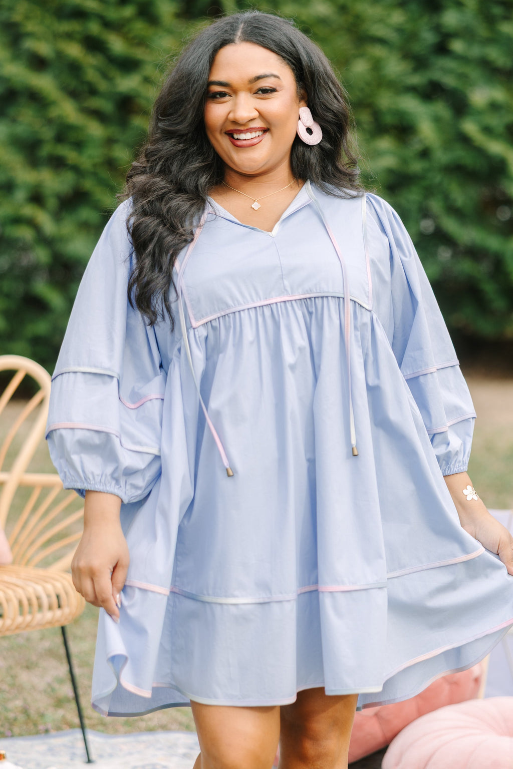 Stuck In Your Ways Dress, Baby Blue