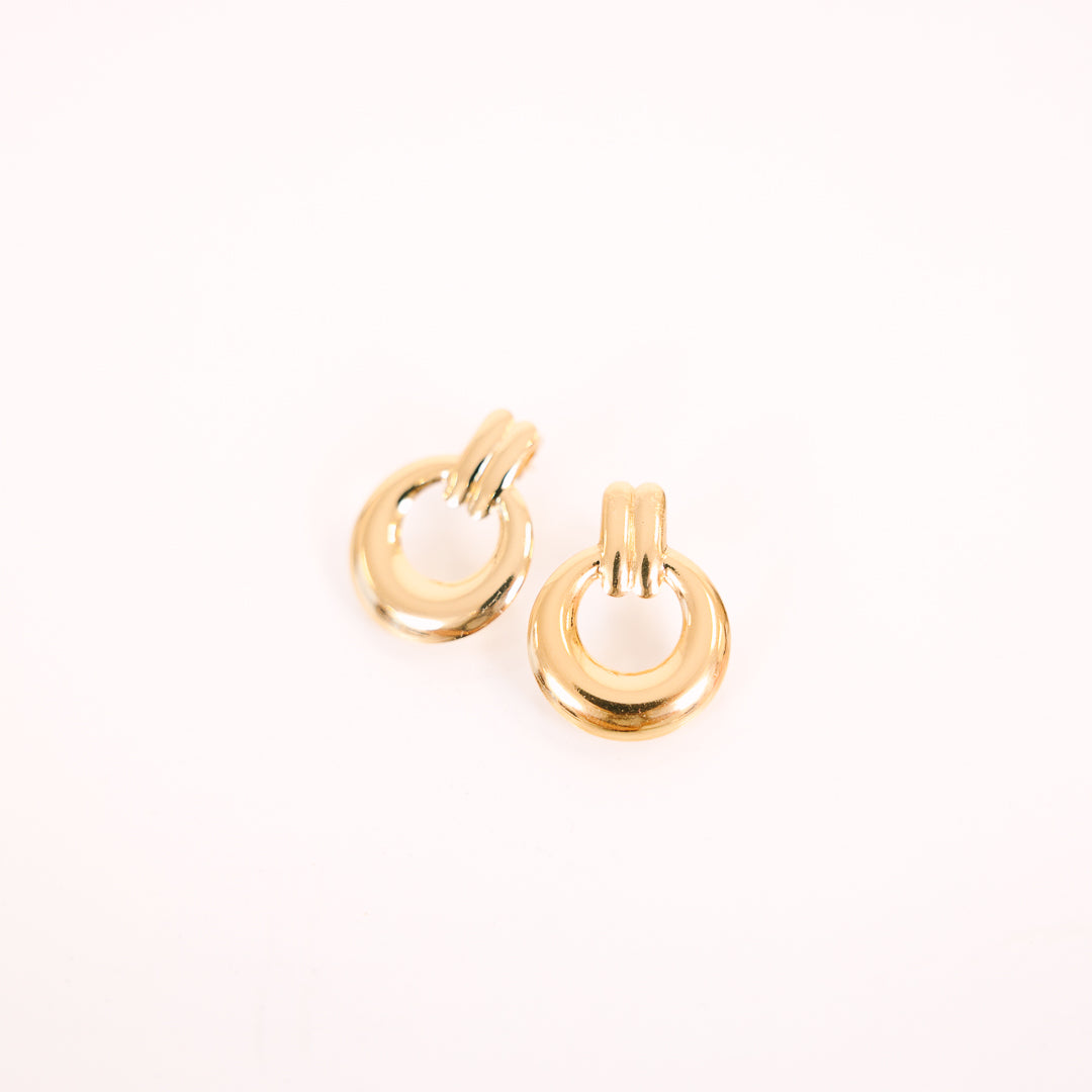 Subtle Shine Earrings, Gold