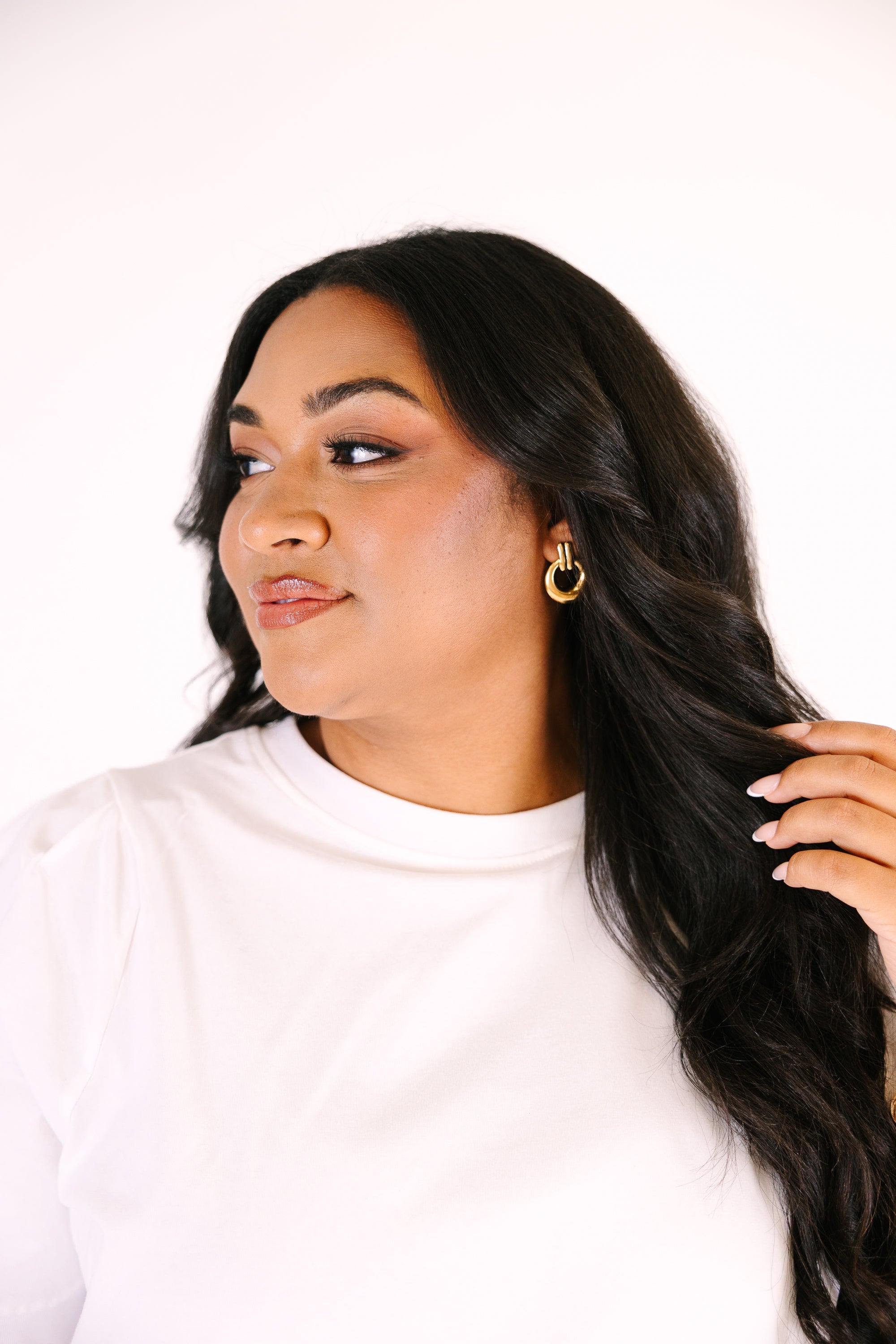 Subtle Shine Earrings, Gold